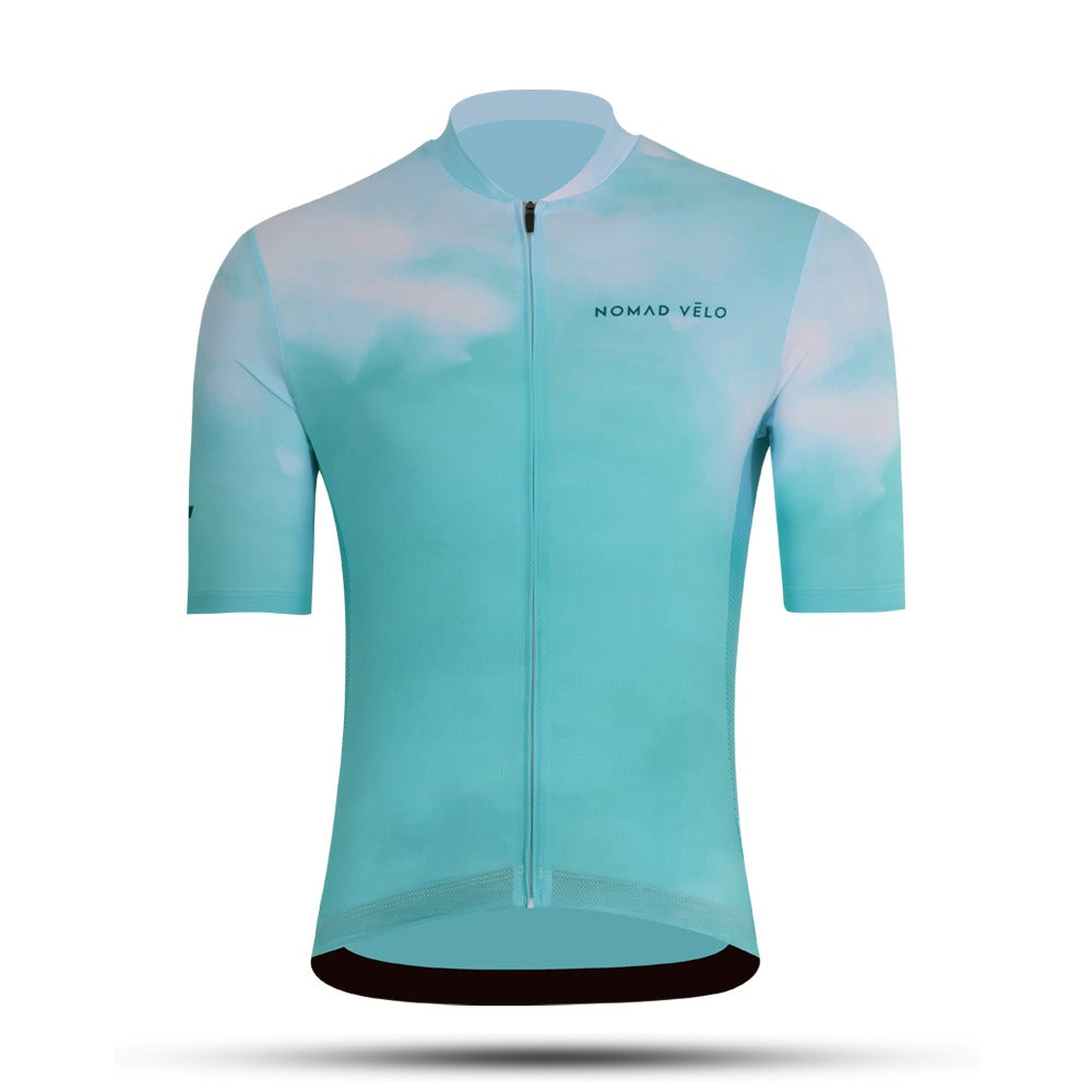 Cycling Heaven Sky Blue Jersey – Aero Fit for Summer Road Sessions | Nomad Vélo