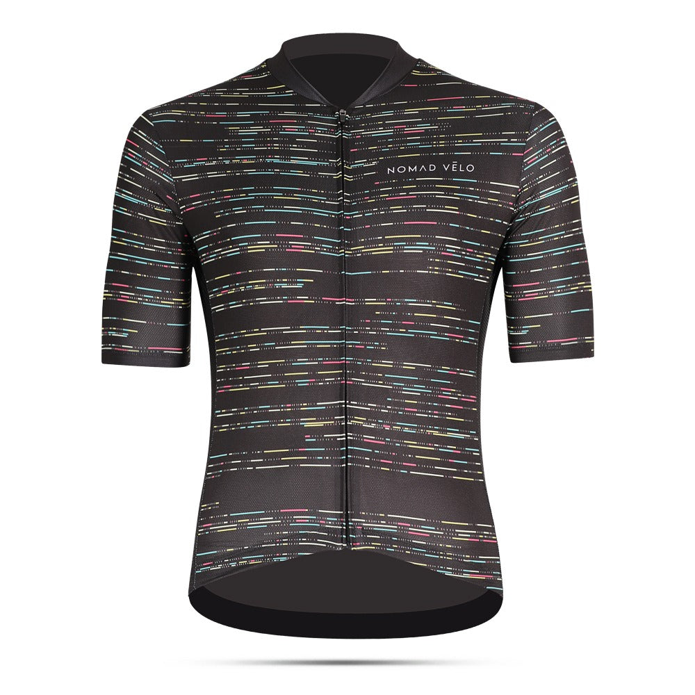 Cycling Binary Jersey – Graphic Aero Fit for High Performance Road Cycling | Nomad Vélo