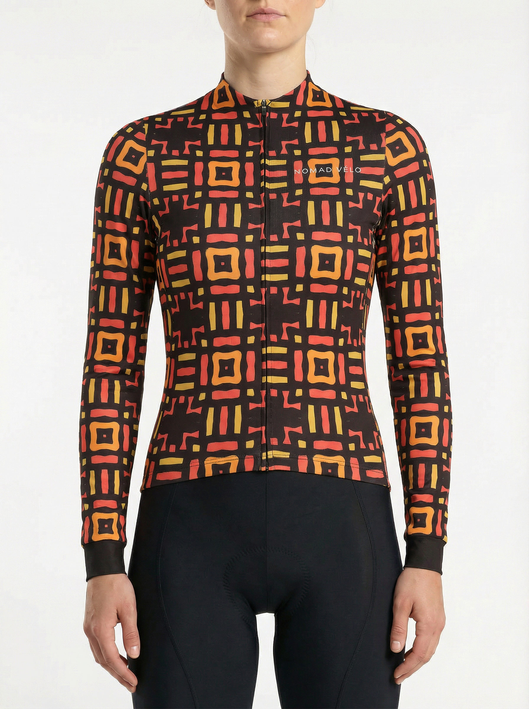 Cycling Puzzle Jersey – Long Sleeve Race Fit Aero Lightweight | Nomad Vélo