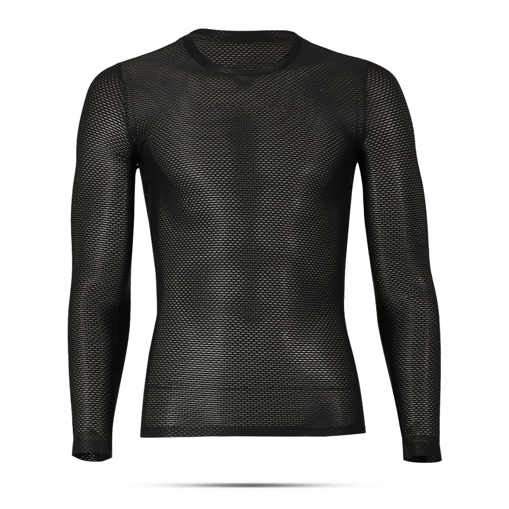 Cycling Black Base Layer – Long Sleeve Breathable Underwear | Nomad Vélo