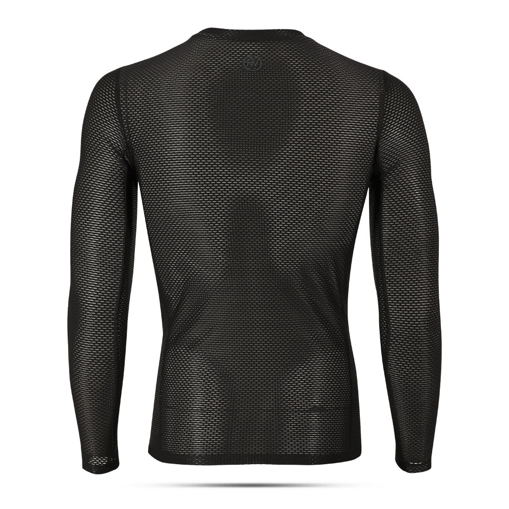 Cycling Black Base Layer – Long Sleeve Breathable Underwear | Nomad Vélo