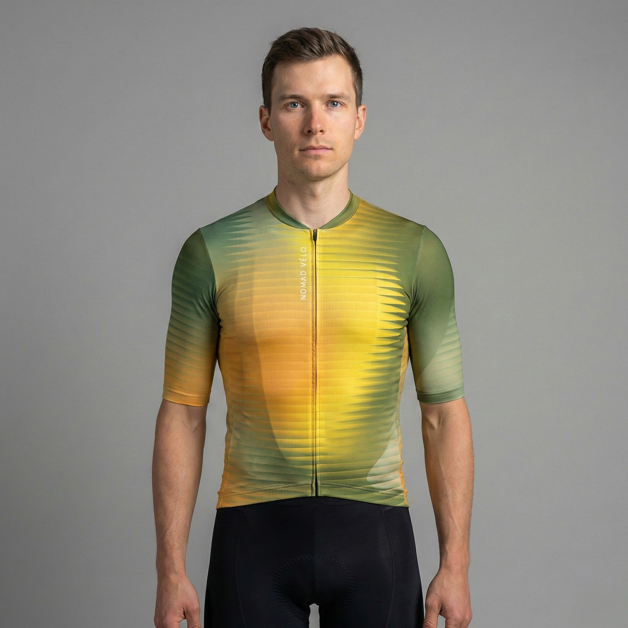Green Fractal Aero Cycling Jersey - Green Fractal Jersey