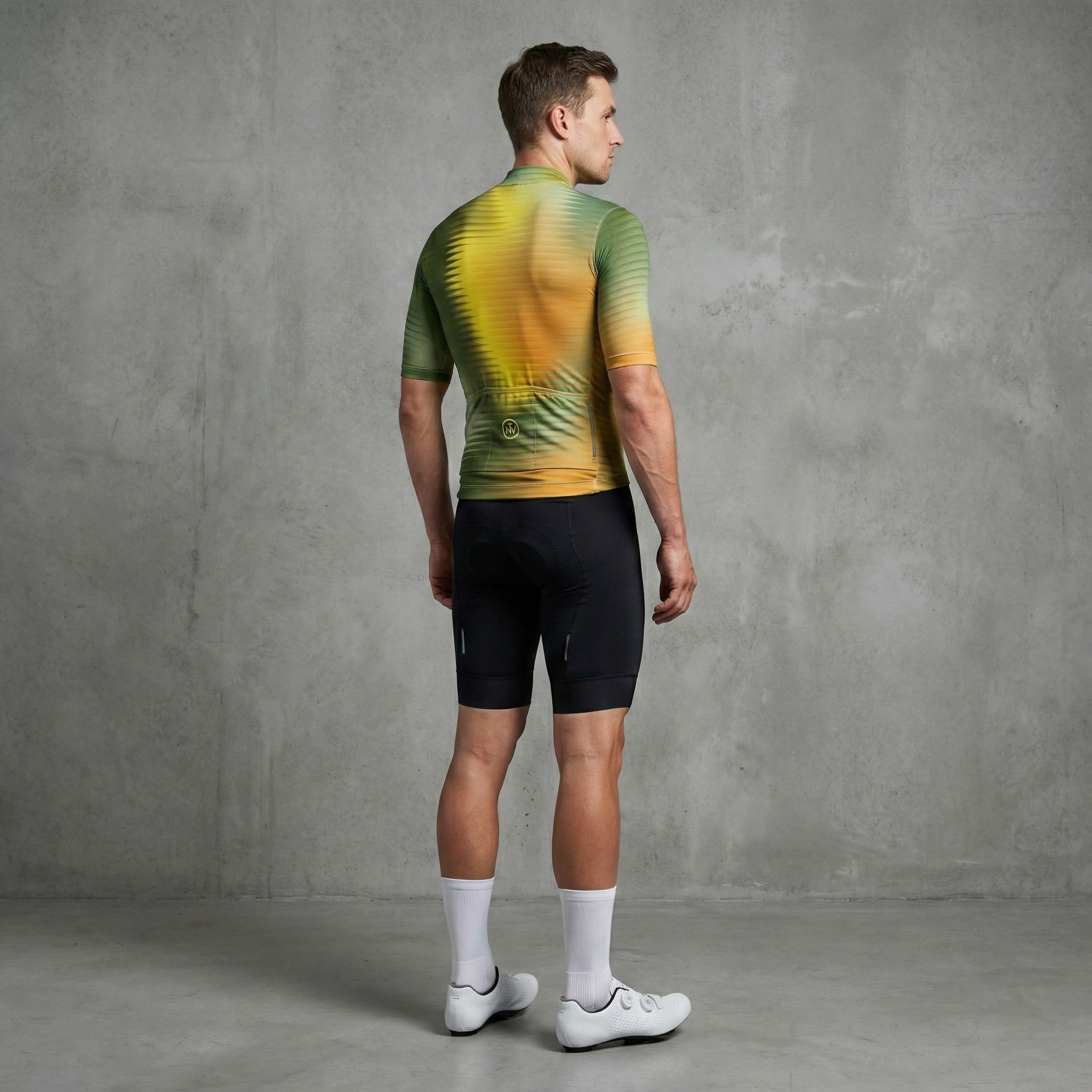 Green Fractal Aero Cycling Jersey - Green Fractal Jersey