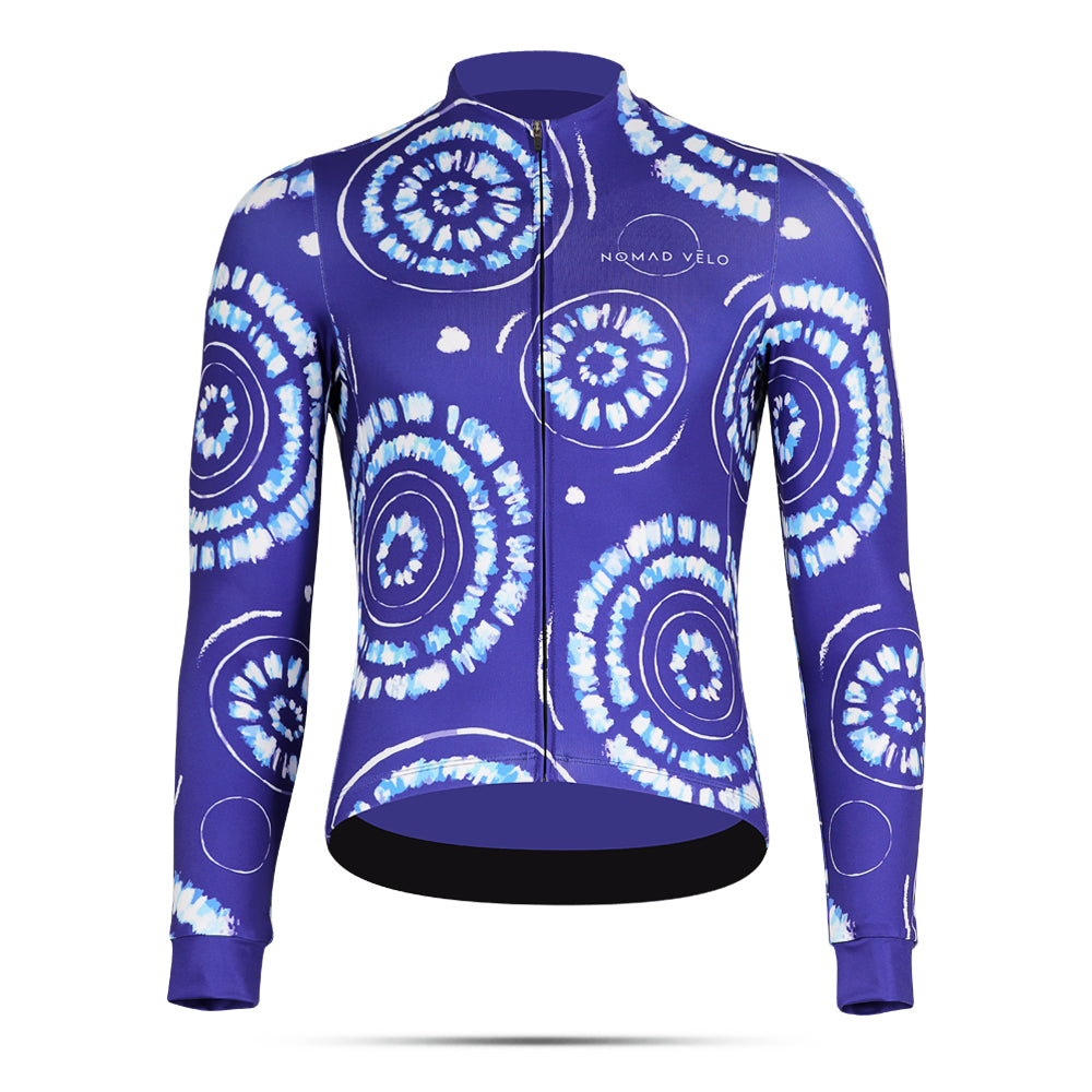 Cycling Sphera Long Sleeve Jersey – Aero Fit Geometric Sphere Design Modern | Nomad Vélo
