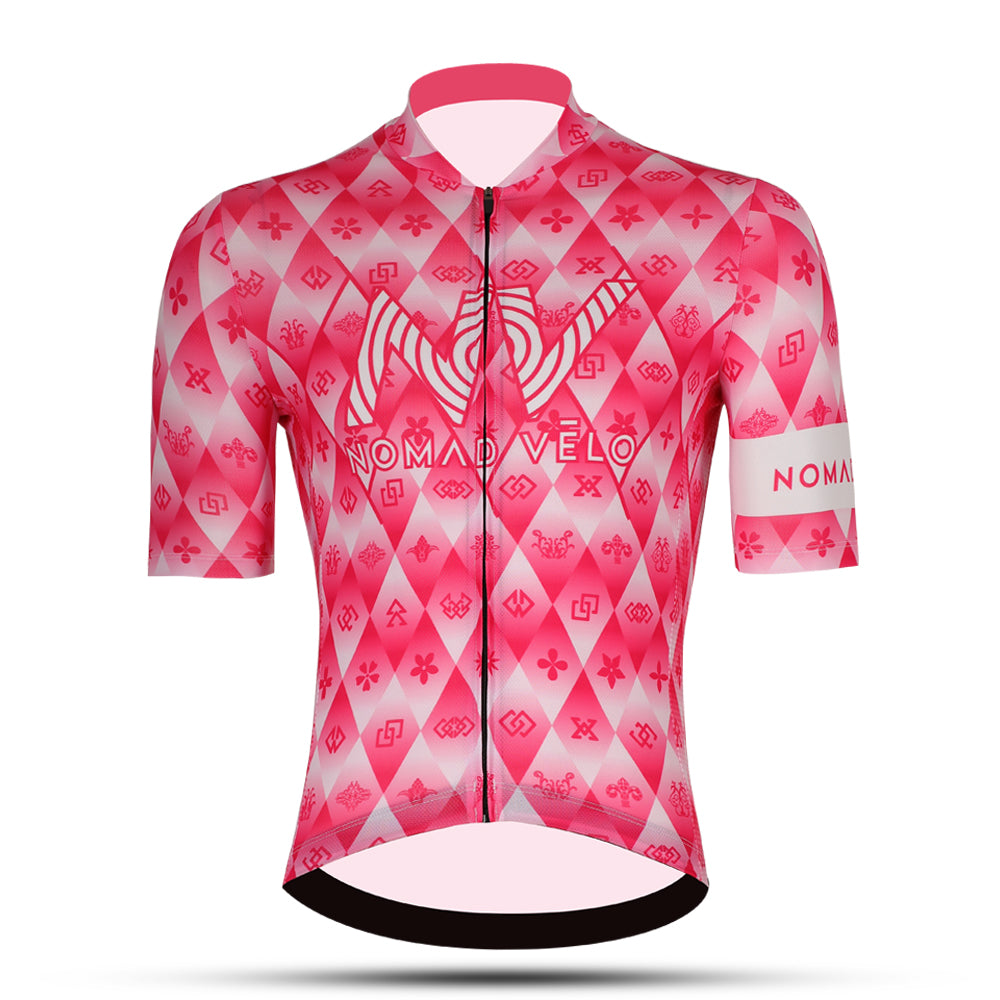 Cycling Pink Jersey – Race Slim Fit Aero High Performance Road | Nomad Vélo