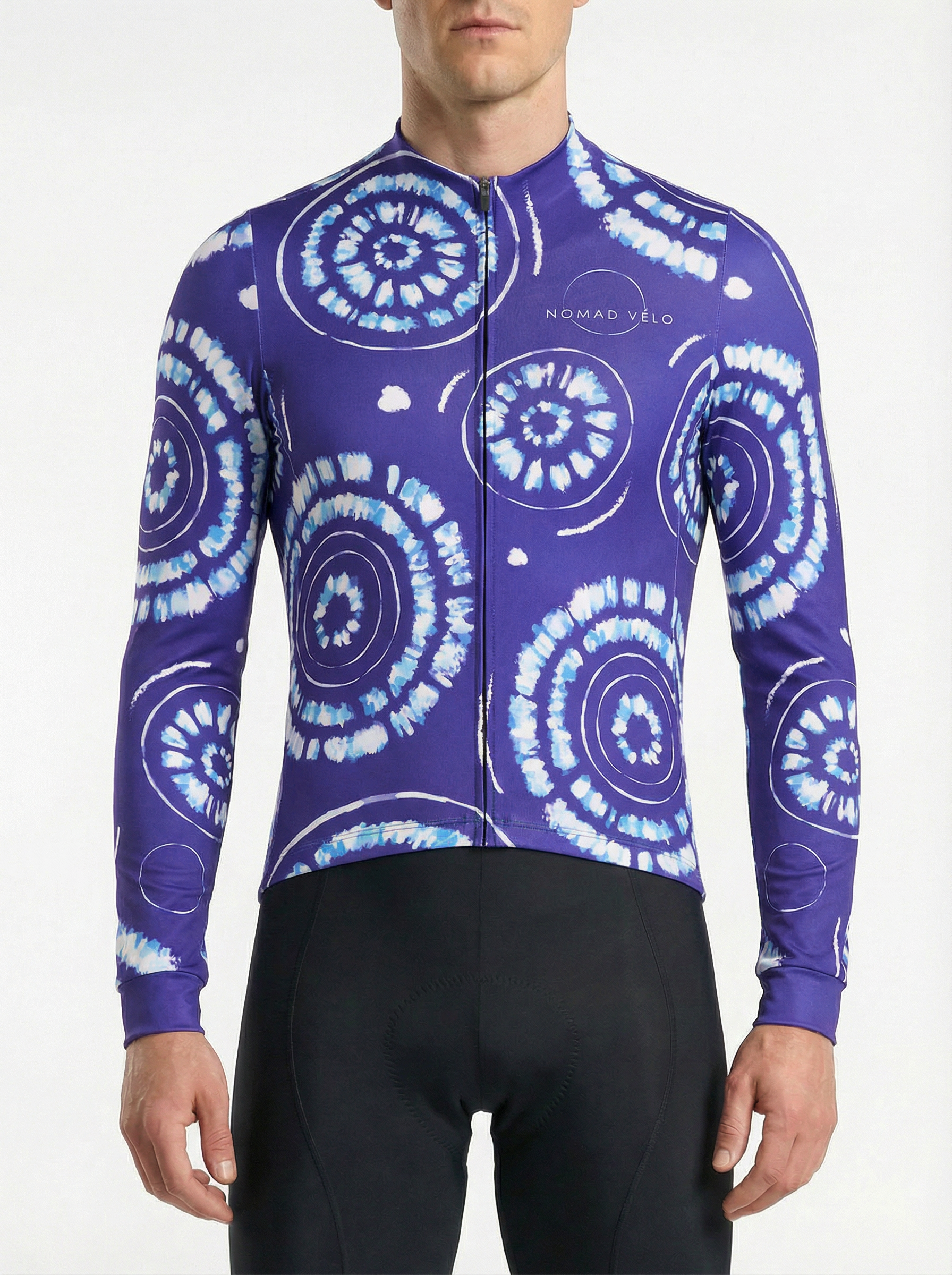 Cycling Sphera Long Sleeve Jersey – Aero Fit Geometric Sphere Design Modern | Nomad Vélo