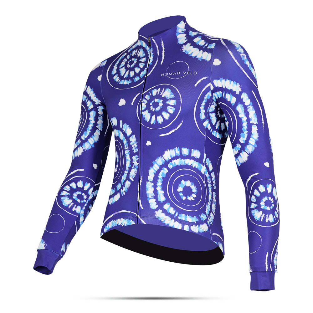 Cycling Sphera Long Sleeve Jersey – Aero Fit Geometric Sphere Design Modern | Nomad Vélo