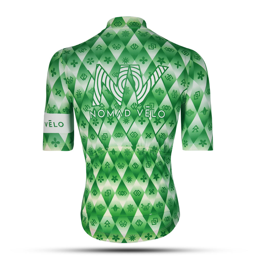 Cycling Green Jersey – Race Slim Fit Aero High Performance Road | Nomad Vélo