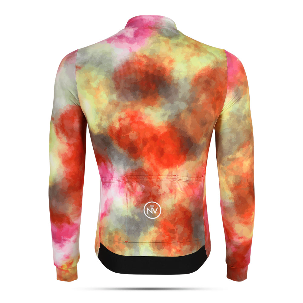 Cycling Chromatic Long Sleeve Jersey – Aero Fit Thermal Multicolor Design Winter | Nomad Vélo