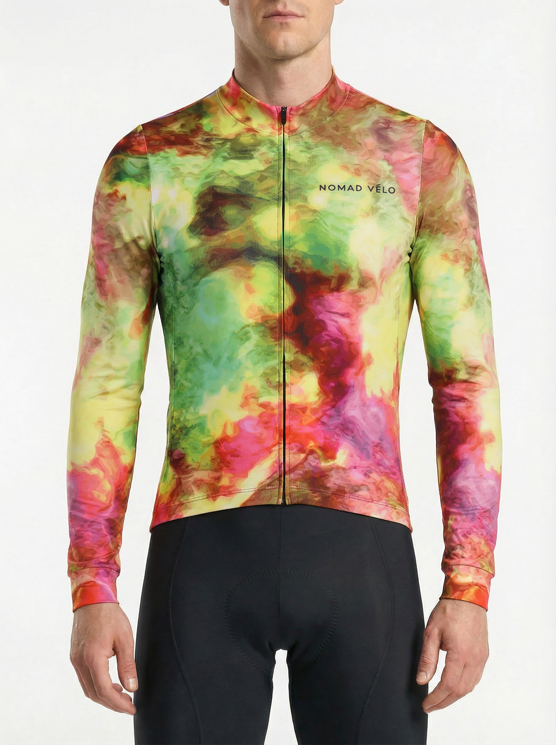 Cycling Spectrum Long Sleeve Jersey – Aero Fit Colorful Multicolor Design Fast | Nomad Vélo