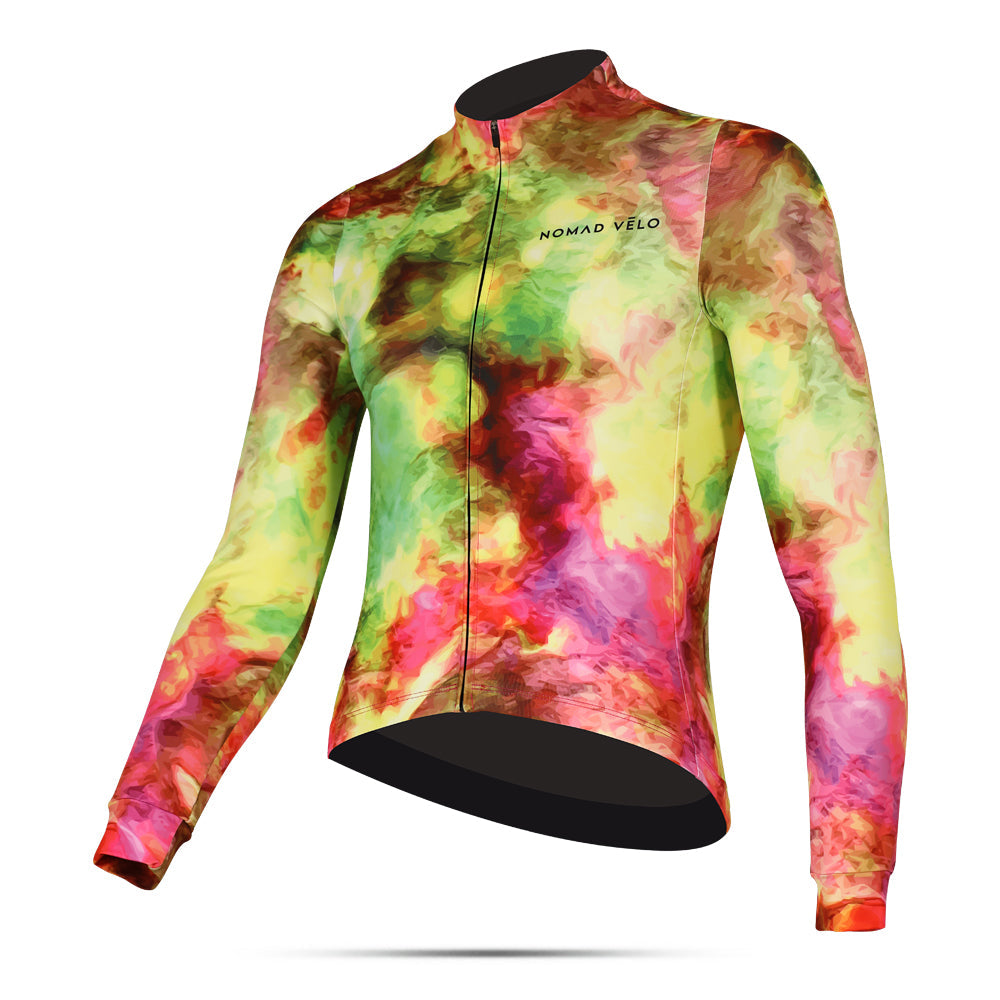 Cycling Spectrum Long Sleeve Jersey – Aero Fit Colorful Multicolor Design Fast | Nomad Vélo