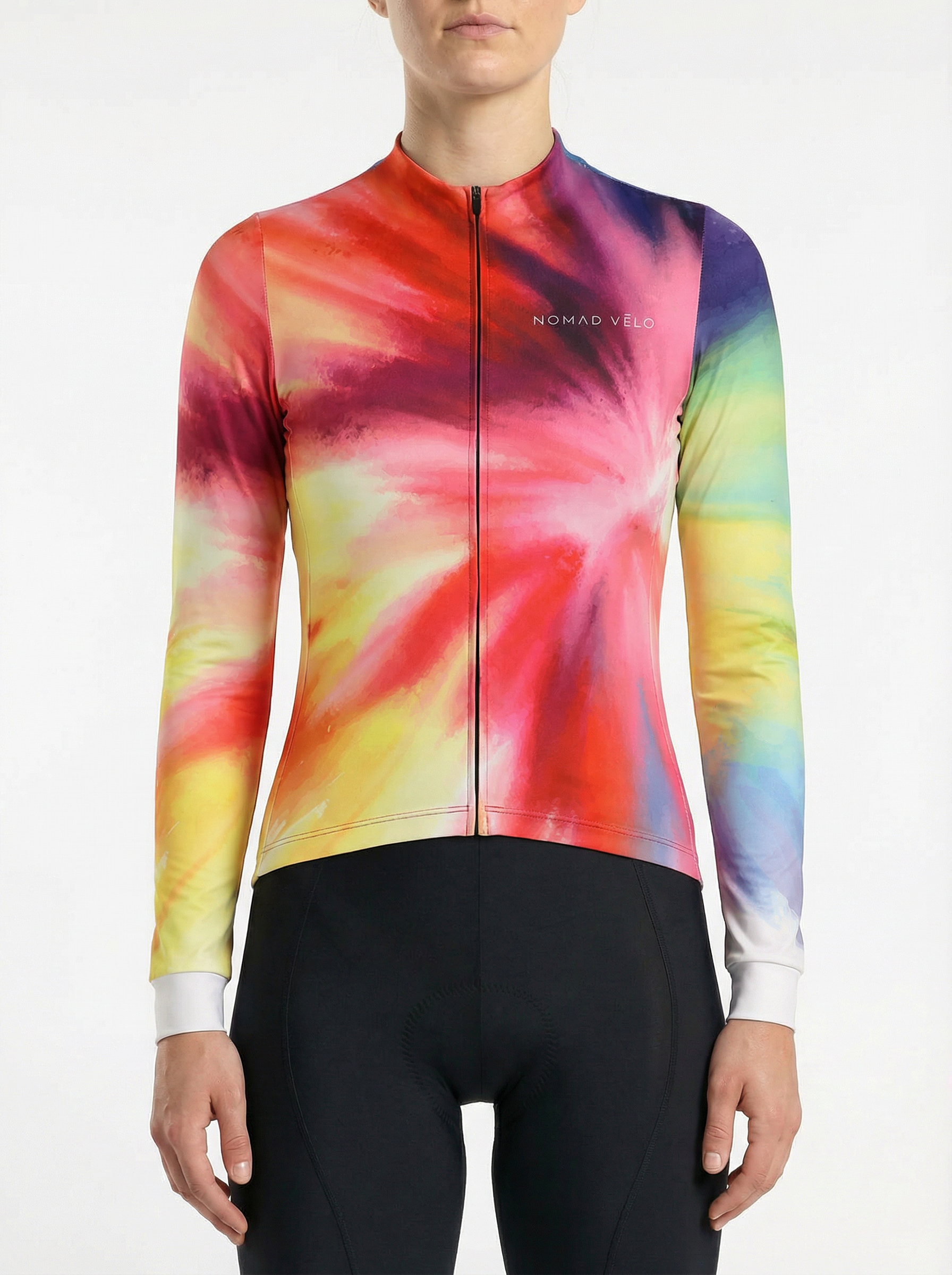 Cycling Vivid Long Sleeve Jersey – Aero Fit Thermal Vibrant Colors Winter Road | Nomad Vélo