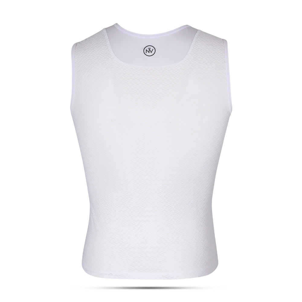 Cycling White Base Layer – Lightweight Breathable Summer Performance Underlayer | Nomad Vélo