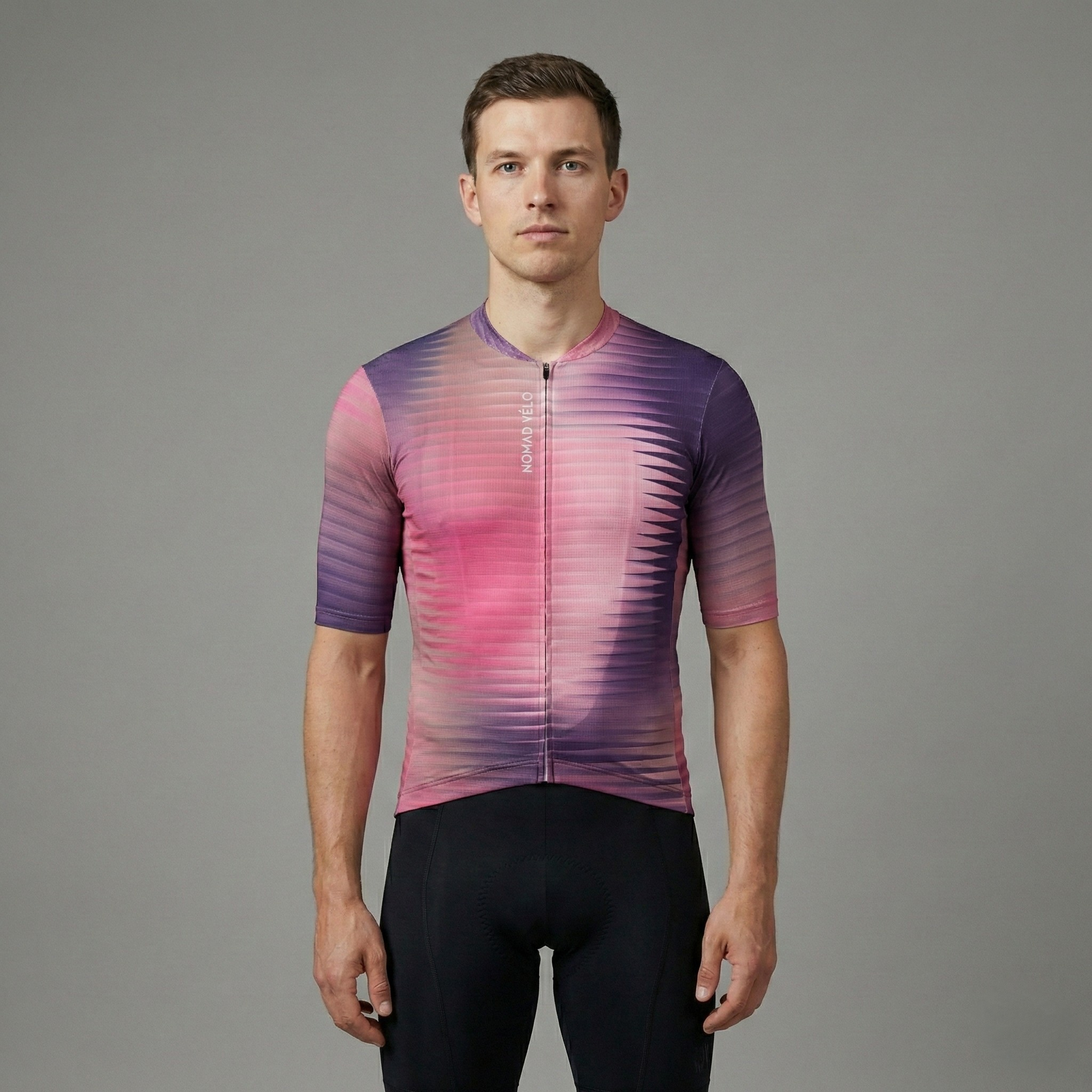 Purple Fractal Aero Cycling Jersey - Purple Fractal Jersey
