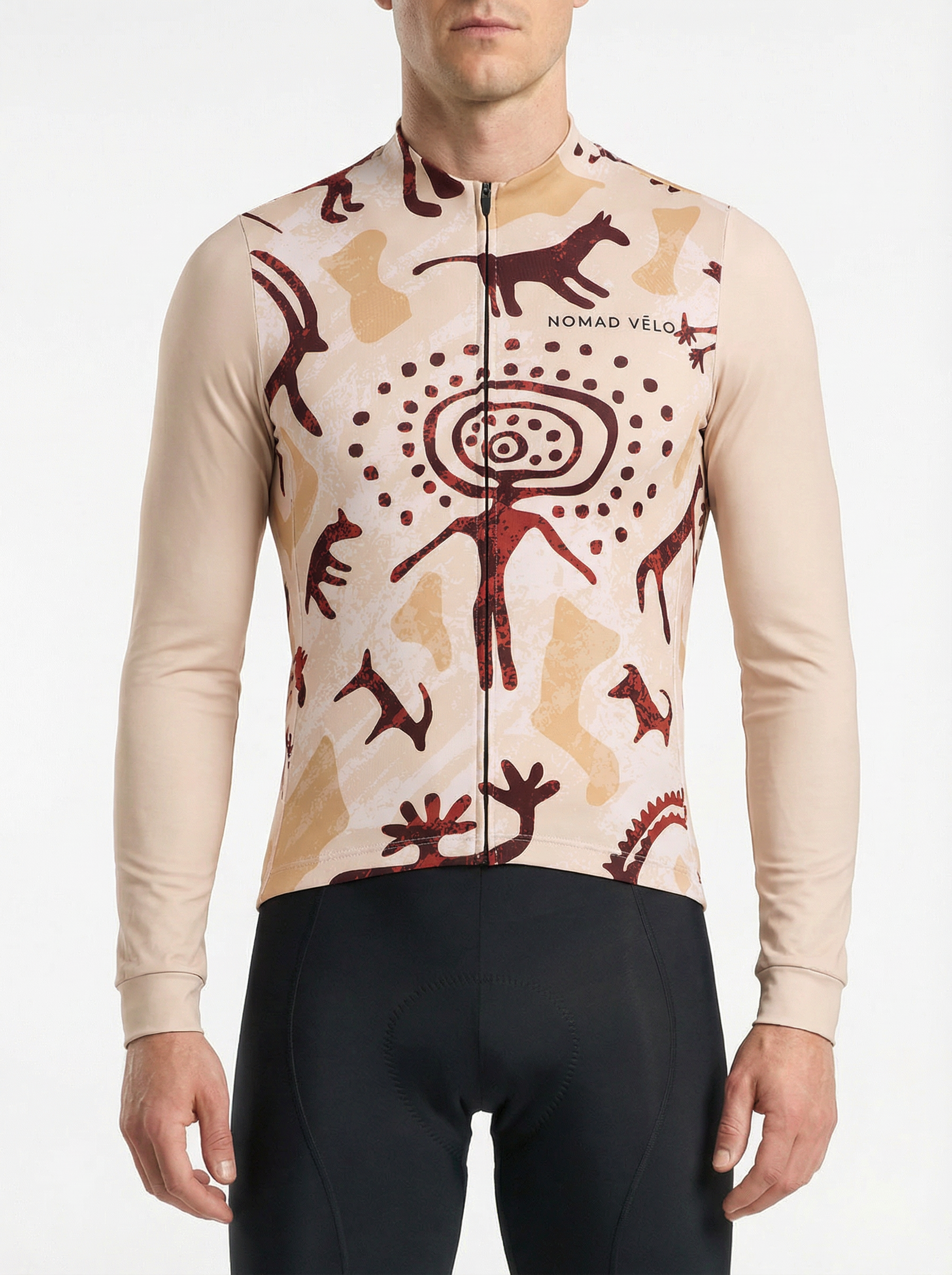 Cycling Way Finder Long Sleeve Jersey – Aero Fit Thermal Navigation Explorer Winter | Nomad Vélo