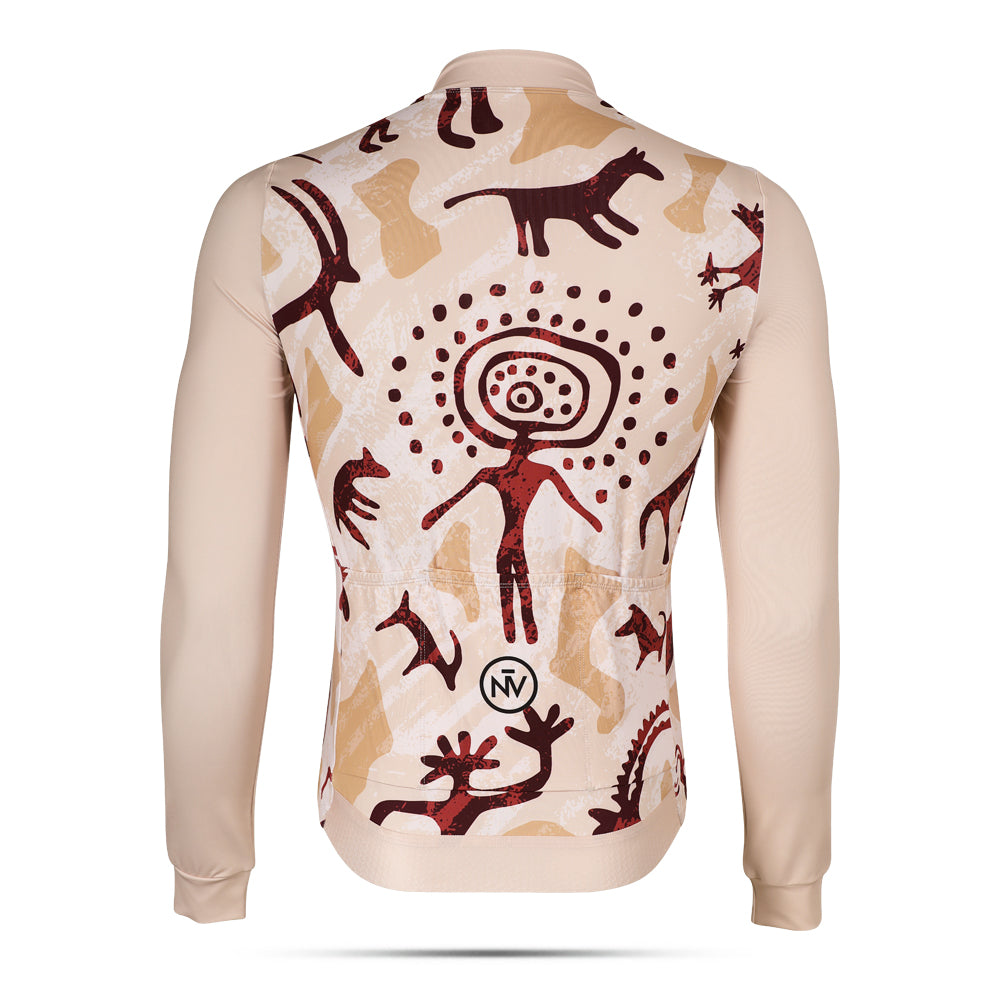 Cycling Way Finder Long Sleeve Jersey – Aero Fit Thermal Navigation Explorer Winter | Nomad Vélo