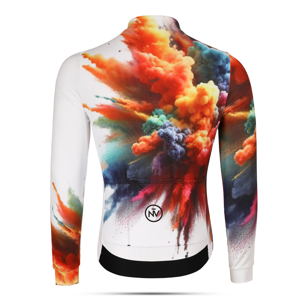 Cycling Ignition Long Sleeve Jersey – Aero Fit Thermal Fire Energy Dynamic Design | Nomad Vélo