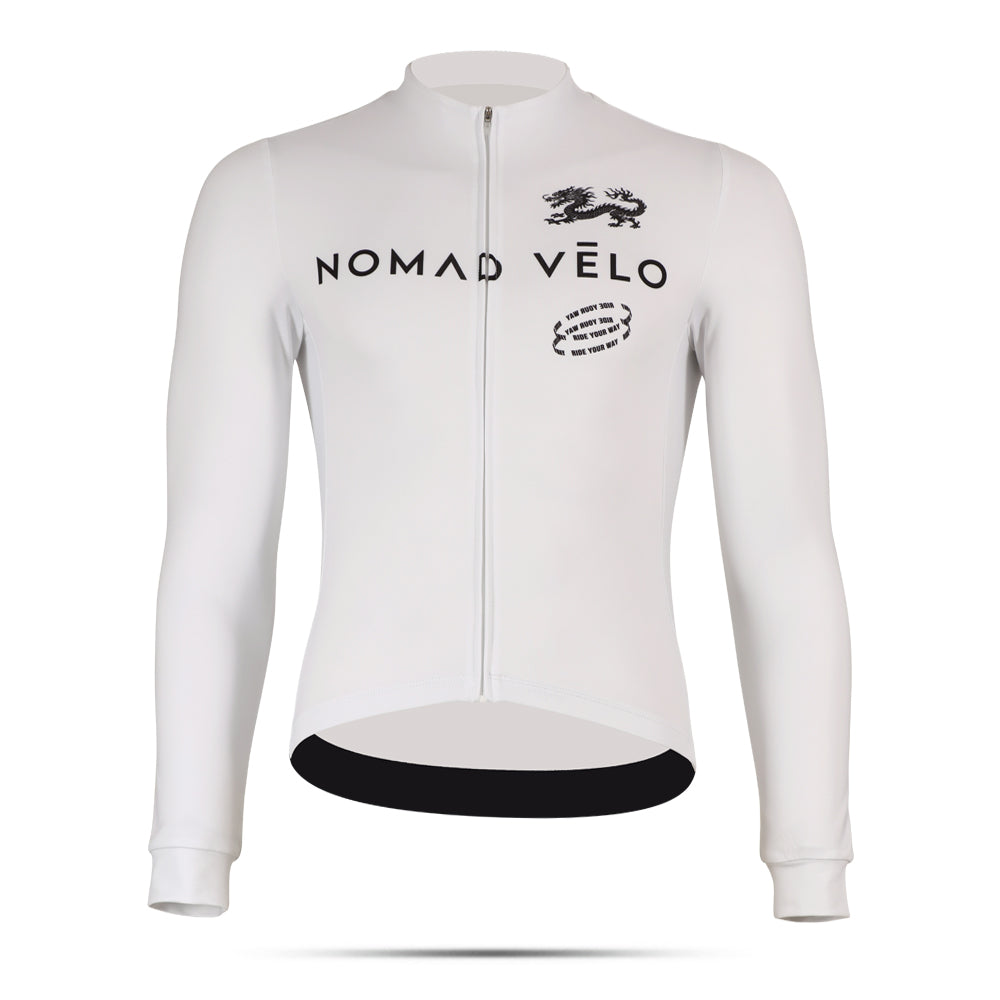 Cycling Sentinel Long Sleeve Jersey – Aero Fit Thermal Protective Bold Design Winter | Nomad Vélo
