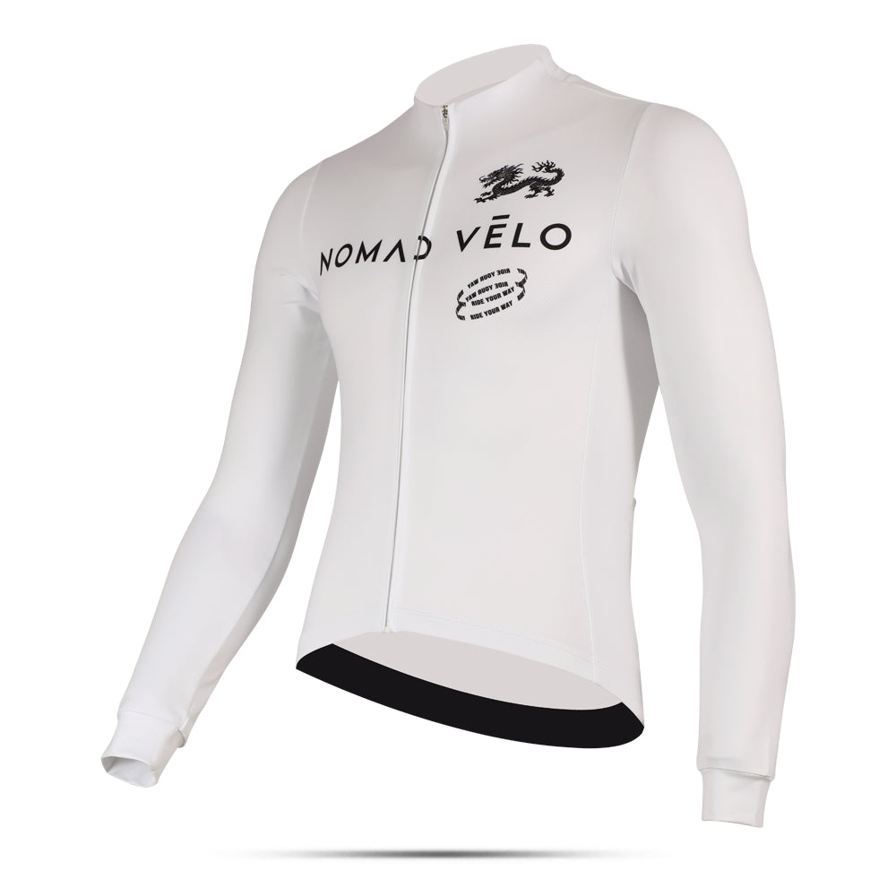 Cycling Sentinel Long Sleeve Jersey – Aero Fit Thermal Protective Bold Design Winter | Nomad Vélo