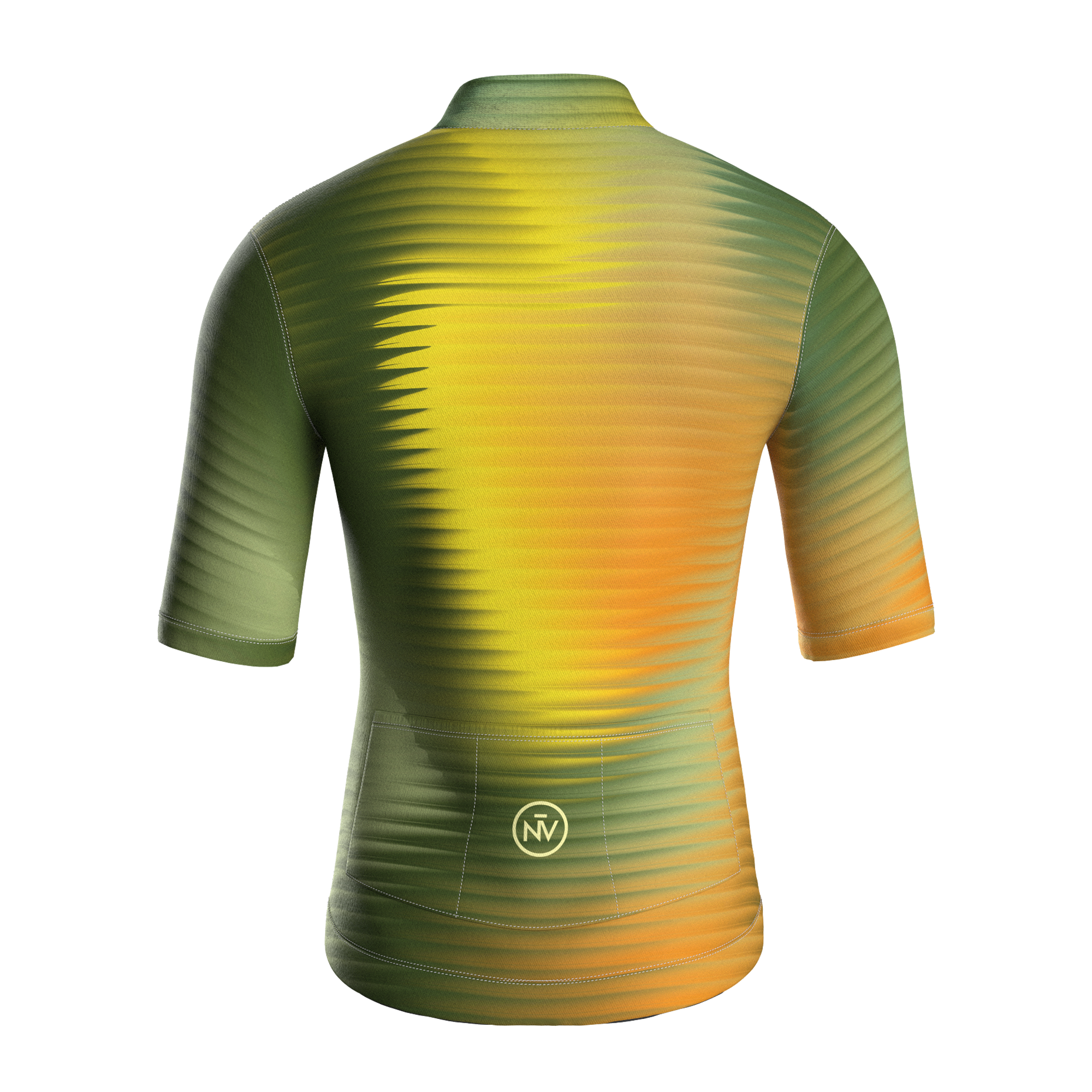 Green Fractal Aero Cycling Jersey - Green Fractal Jersey