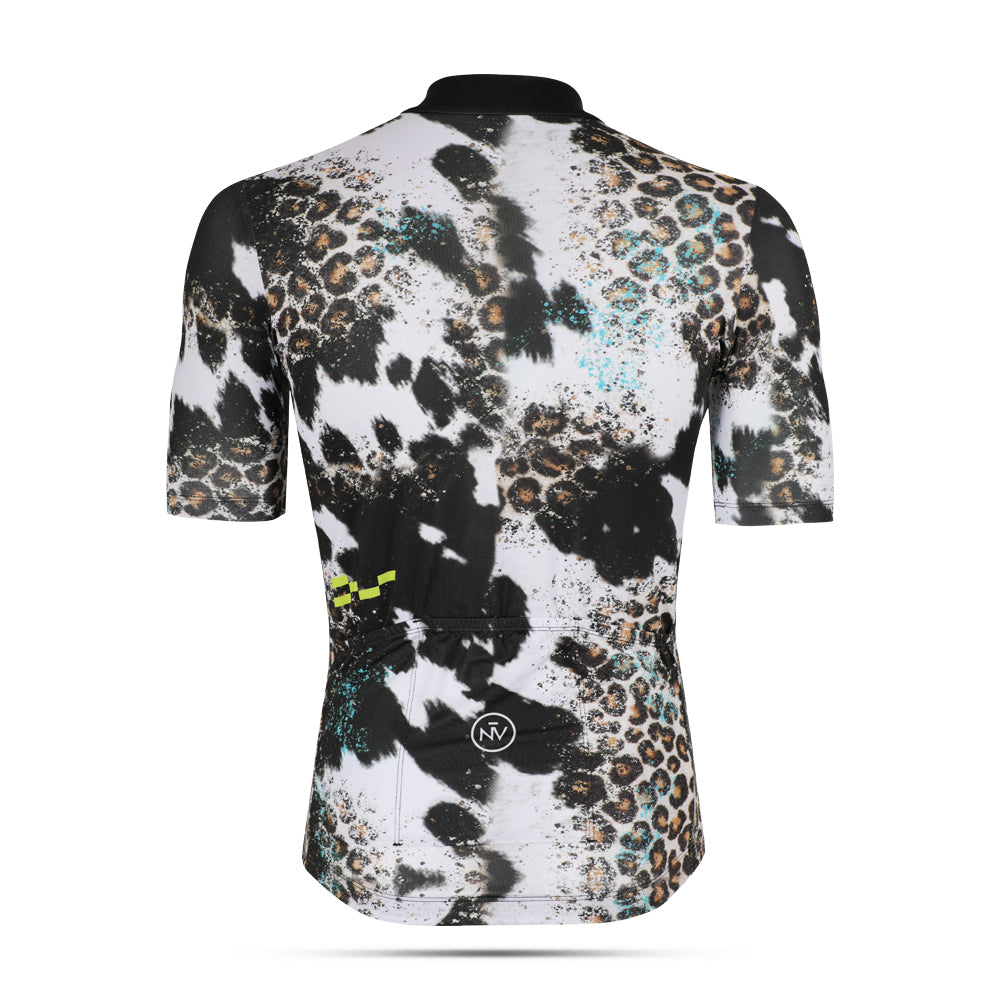 Cycling Animal Print Jersey – Short Sleeve Aero Fit Bold Pattern Design | Nomad Vélo