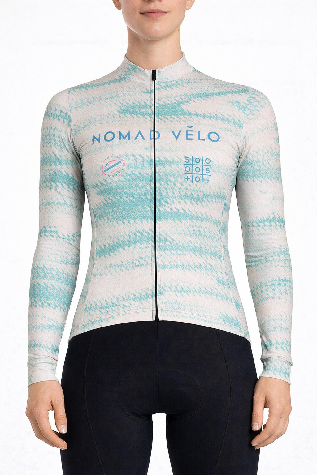 Cycling Nature Long Sleeve Jersey – Aero Fit Green Organic Design Outdoor | Nomad Vélo