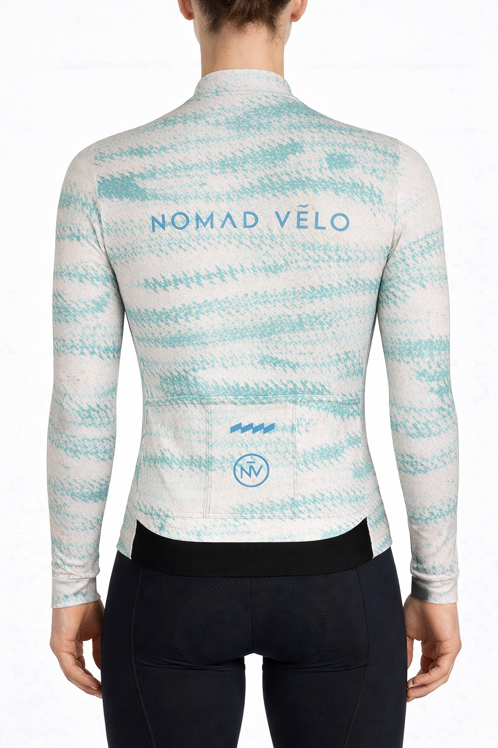 Cycling Nature Long Sleeve Jersey – Aero Fit Green Organic Design Outdoor | Nomad Vélo