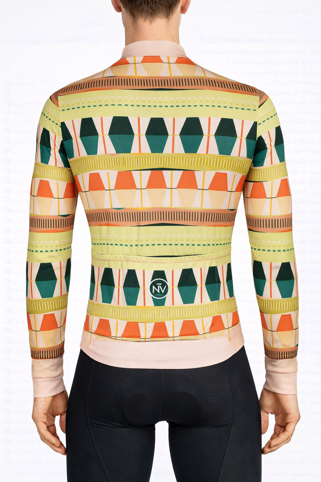 Cycling Savanna Long Sleeve Jersey – Aero Fit Earthy Landscape Design Outdoor | Nomad Vélo