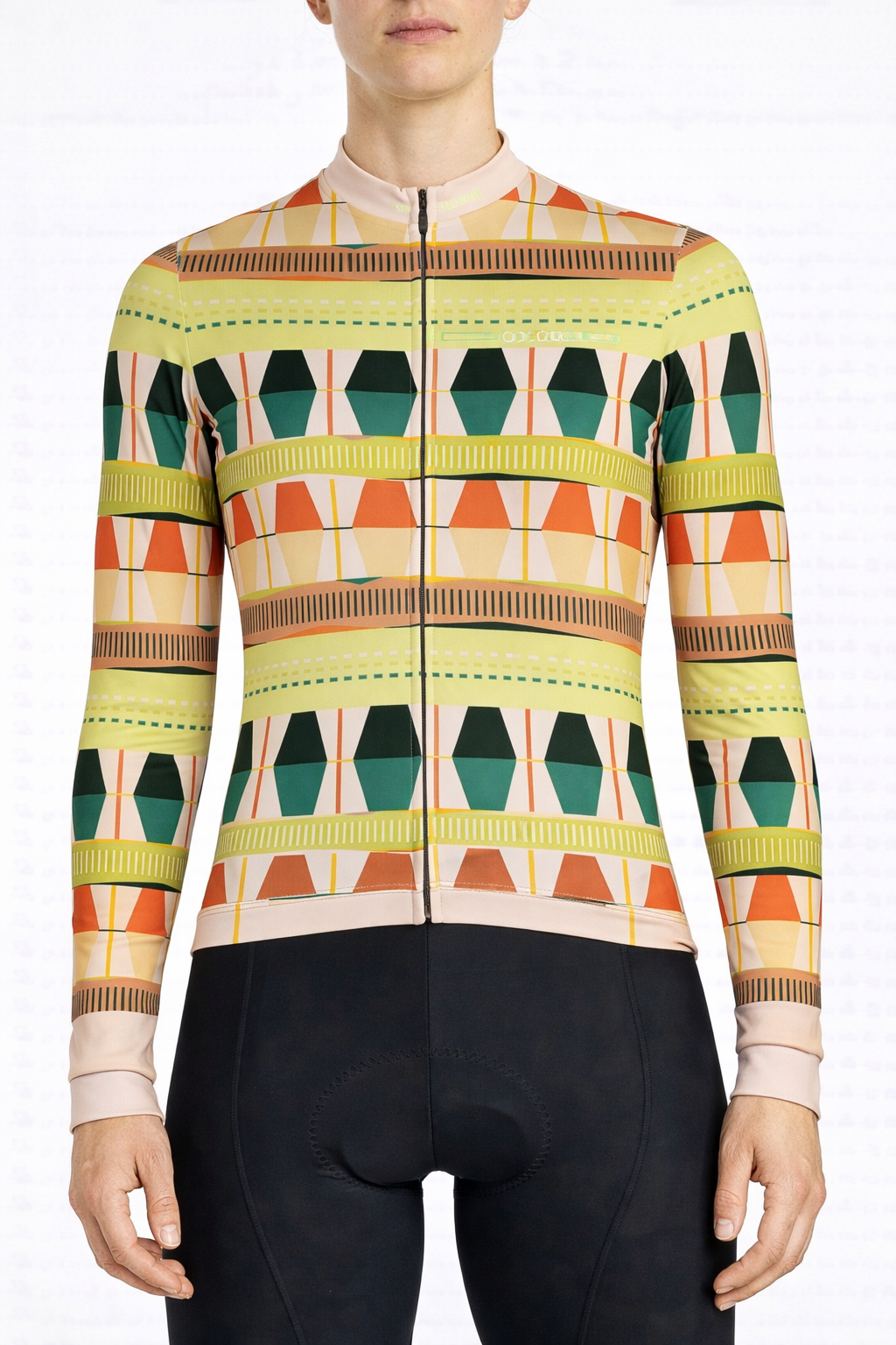 Cycling Savanna Long Sleeve Jersey – Aero Fit Earthy Landscape Design Outdoor | Nomad Vélo