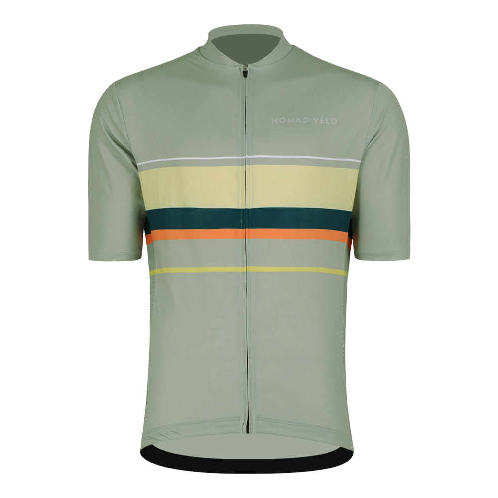 Cycling Green Classic Jersey – Short Sleeve Race Slim Fit Aero Comfort | Nomad Vélo