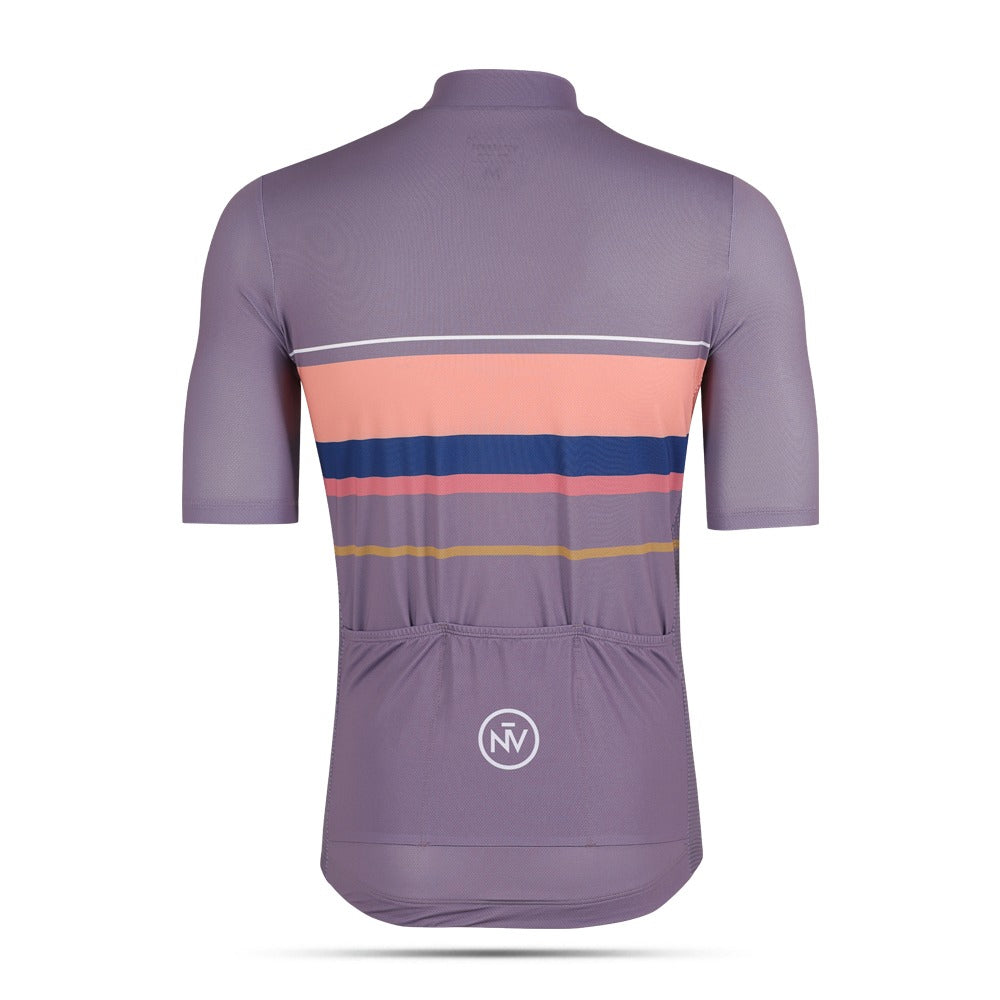 Cycling Purple Classic Jersey – Short Sleeve Aero Fit Timeless Design Road | Nomad Vélo