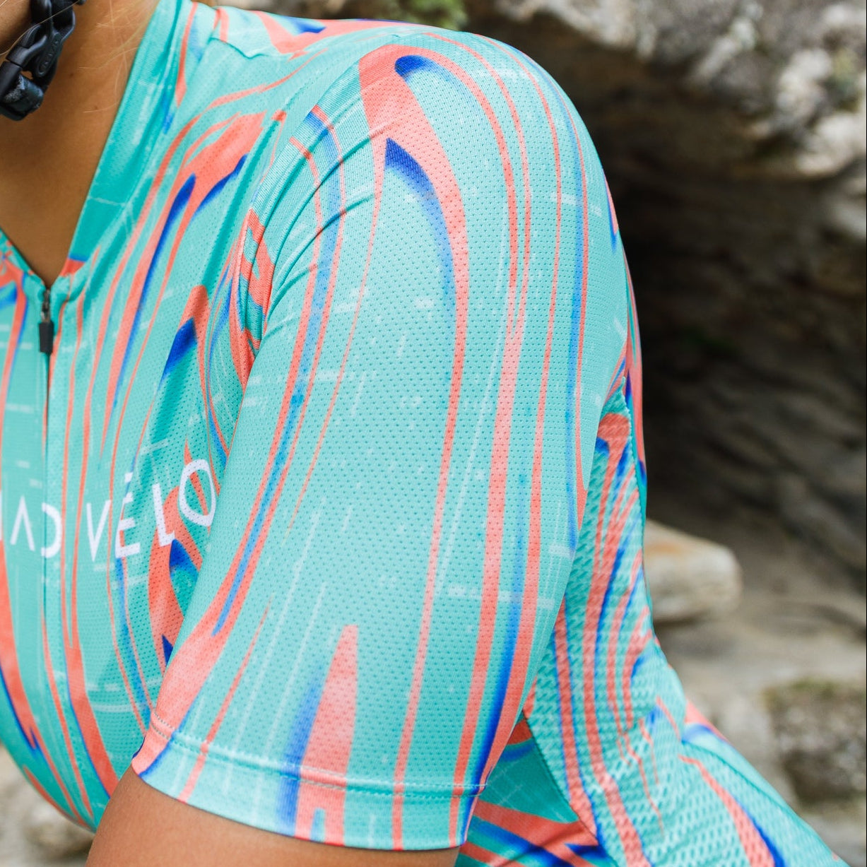 Cycling Green Orange Pro Jersey – Short Sleeve Race Slim Fit Neon Ember | Nomad Vélo