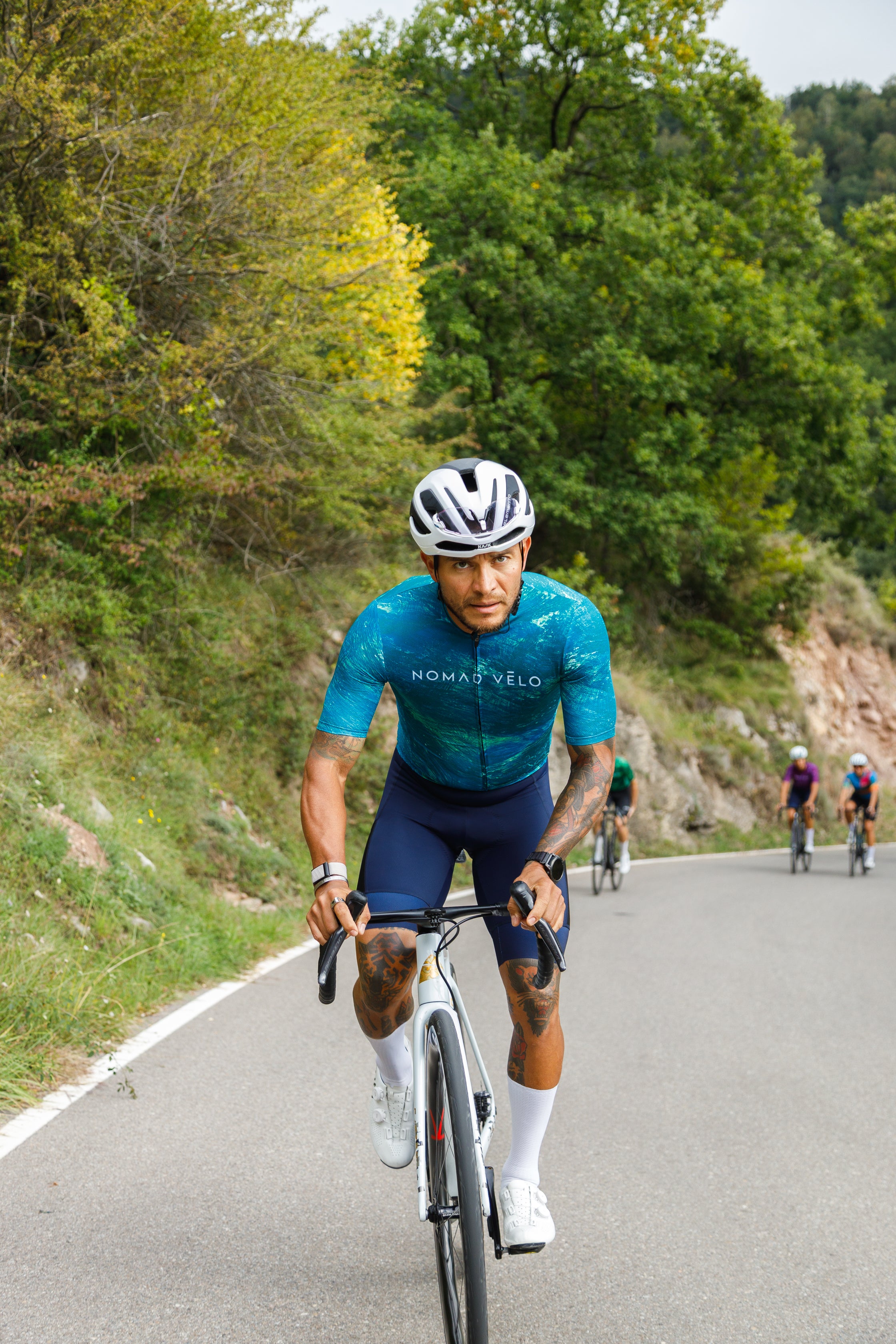 Cycling Turquoise Pacific Jersey – Short Sleeve Aero Fit for Long Climbs | Nomad Vélo