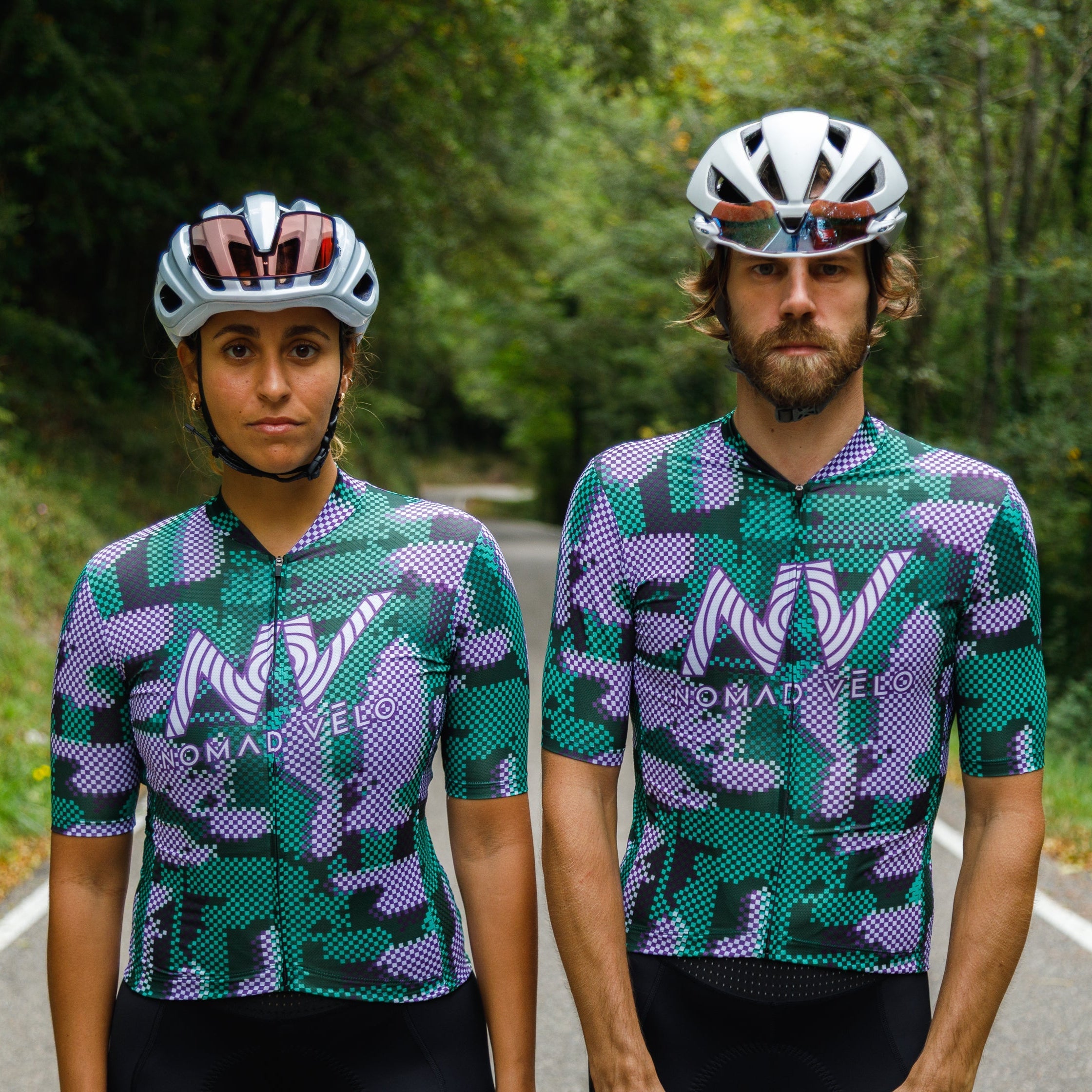 Cycling Green Pro Jersey – Short Sleeve Race Slim Fit Techwave Aero Pattern | Nomad Vélo