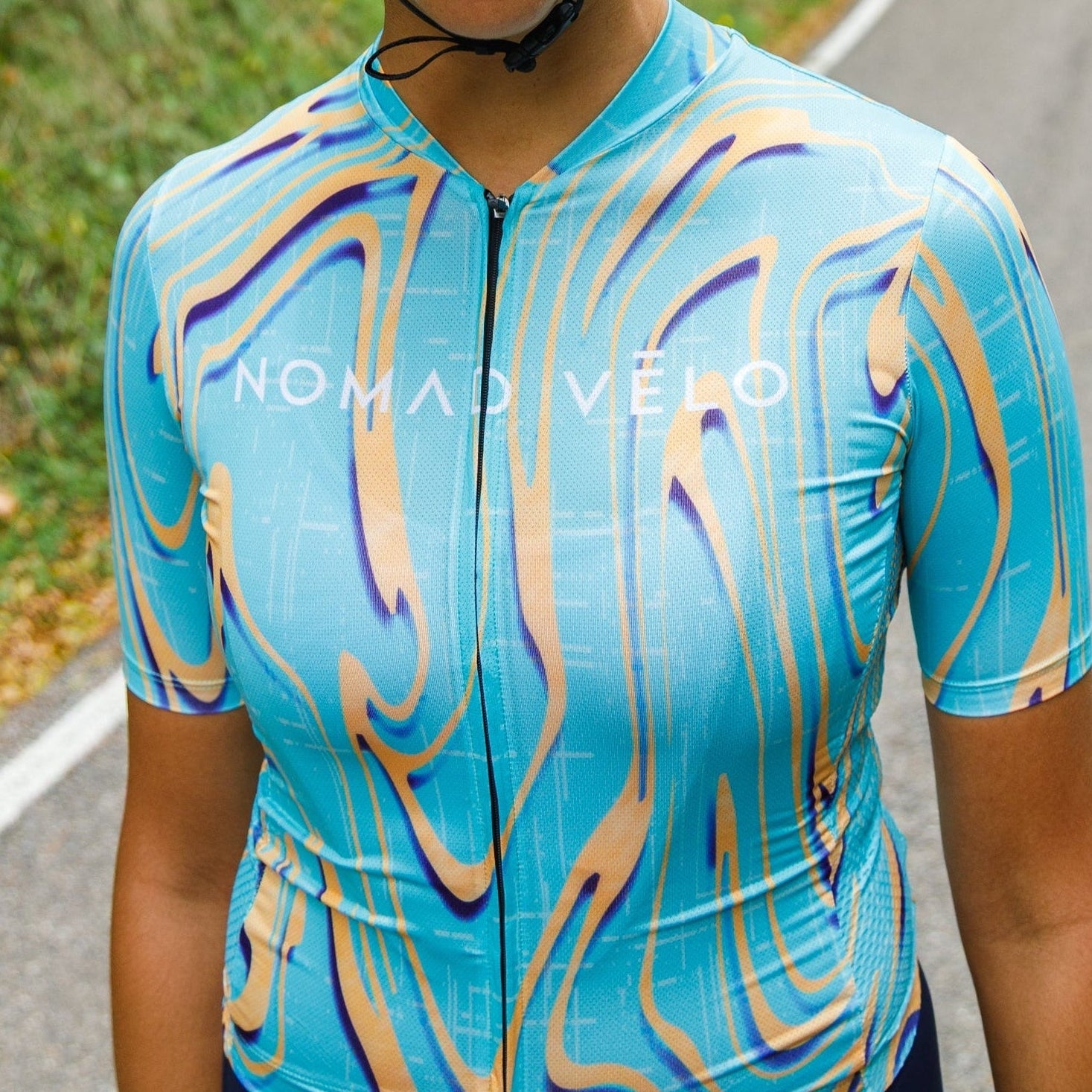 Cycling Green Yellow Pro Jersey – Short Sleeve Race Slim Fit Neon Ember | Nomad Vélo