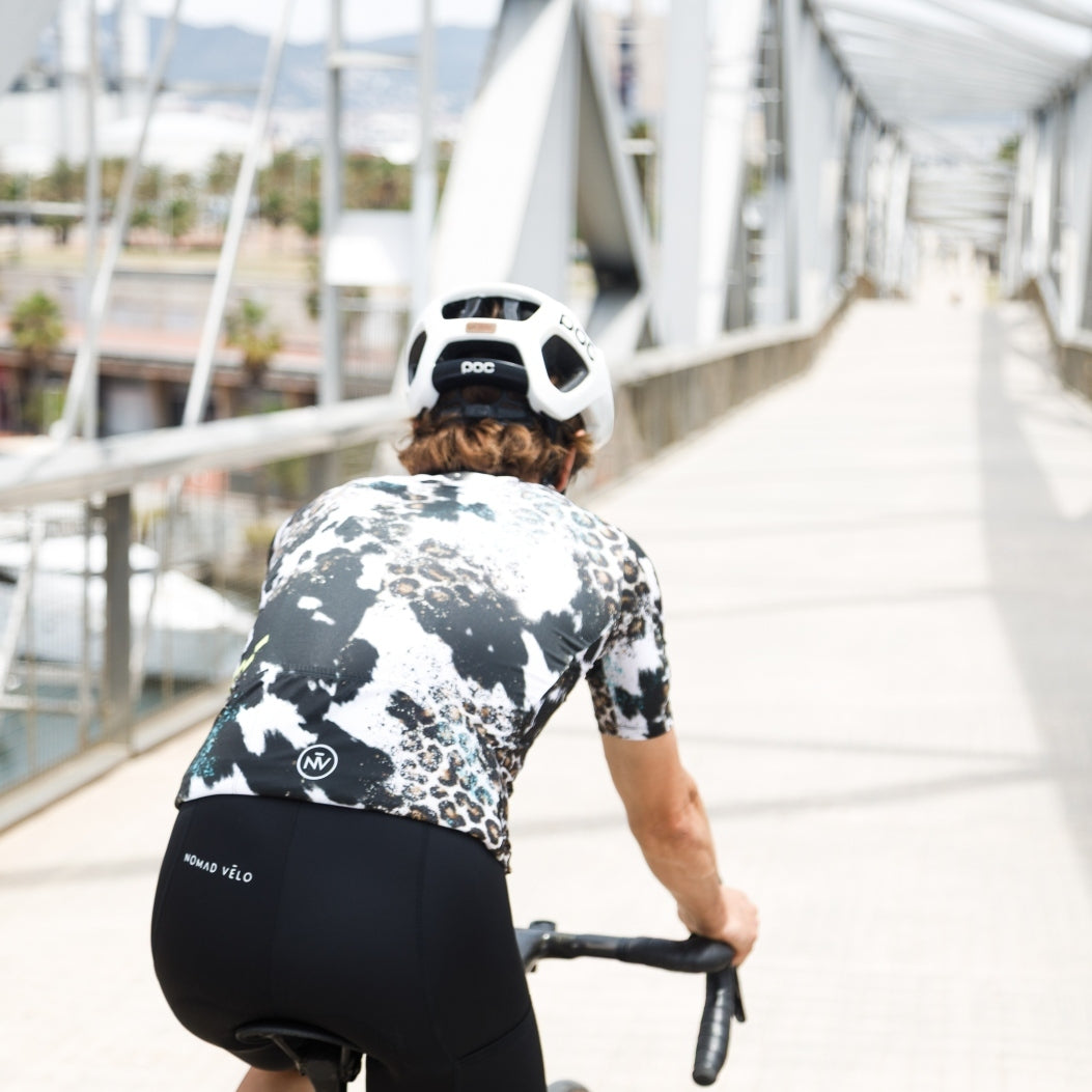 Cycling Animal Print Jersey – Short Sleeve Aero Fit Bold Pattern Design | Nomad Vélo