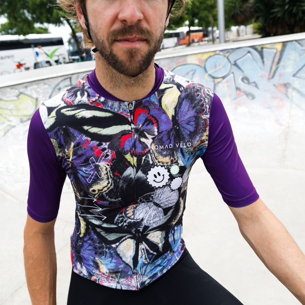 Cycling Cosmik Jersey – Short Sleeve Aero Fit Star Pattern Bold Design | Nomad Vélo
