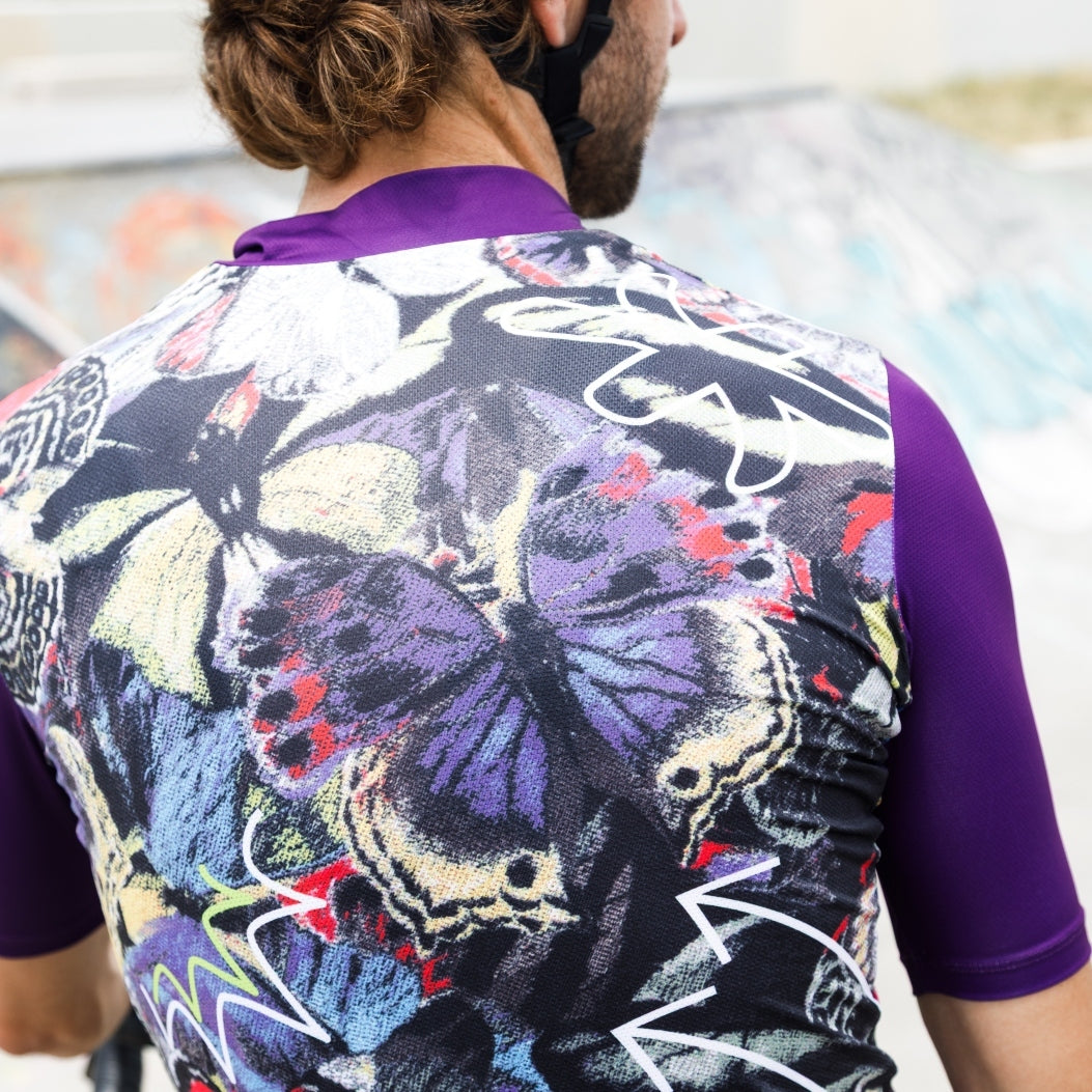 Cycling Cosmik Jersey – Short Sleeve Aero Fit Star Pattern Bold Design | Nomad Vélo