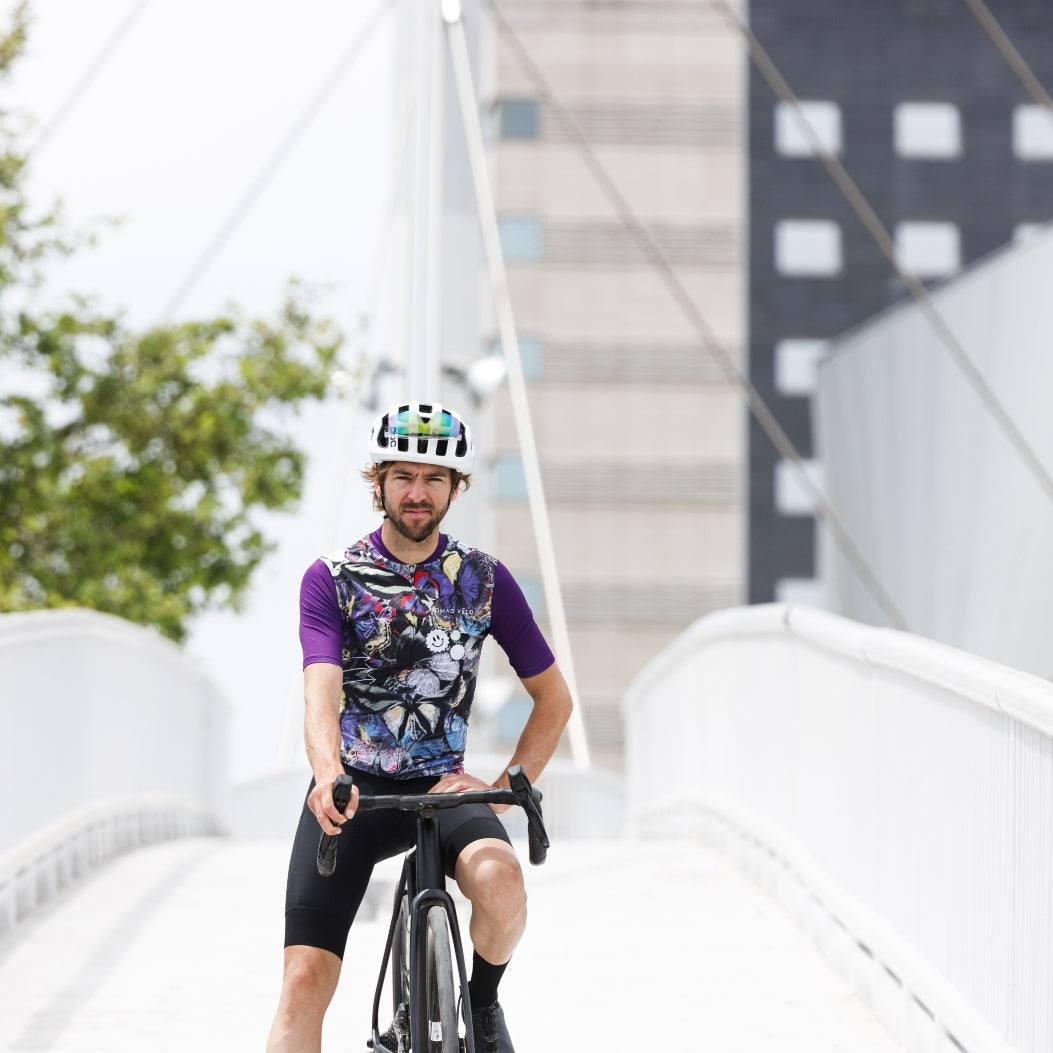 Cycling Cosmik Jersey – Short Sleeve Aero Fit Star Pattern Bold Design | Nomad Vélo