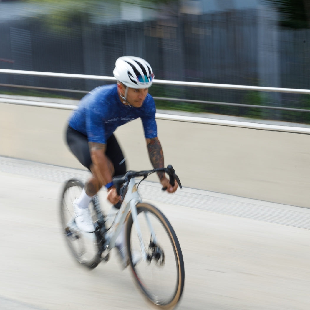 Cycling Ocean Blue Jersey – Short Sleeve Aero Fit Summer Road Performance | Nomad Vélo