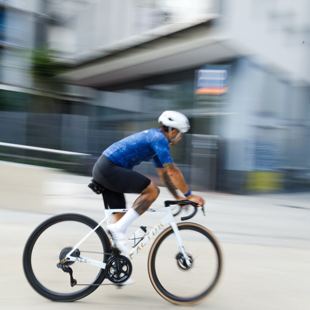 Cycling Ocean Blue Jersey – Short Sleeve Aero Fit Summer Road Performance | Nomad Vélo