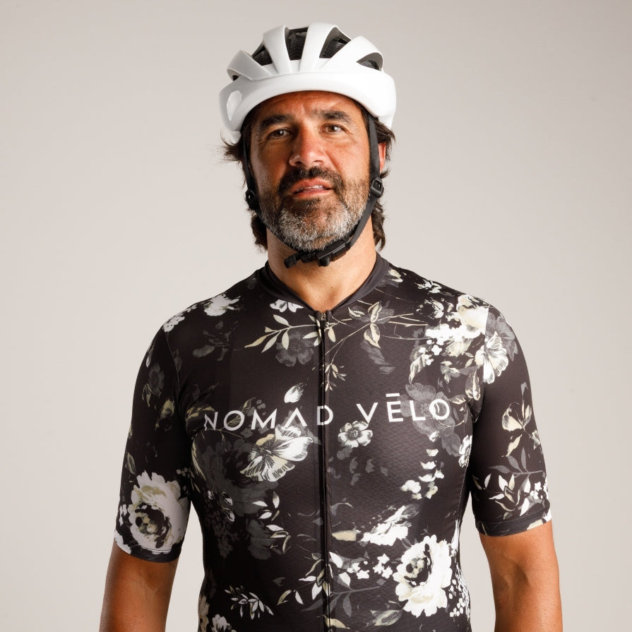 Cycling Dark Spring Jersey – Short Sleeve Aero Fit Training Performance | Nomad Vélo