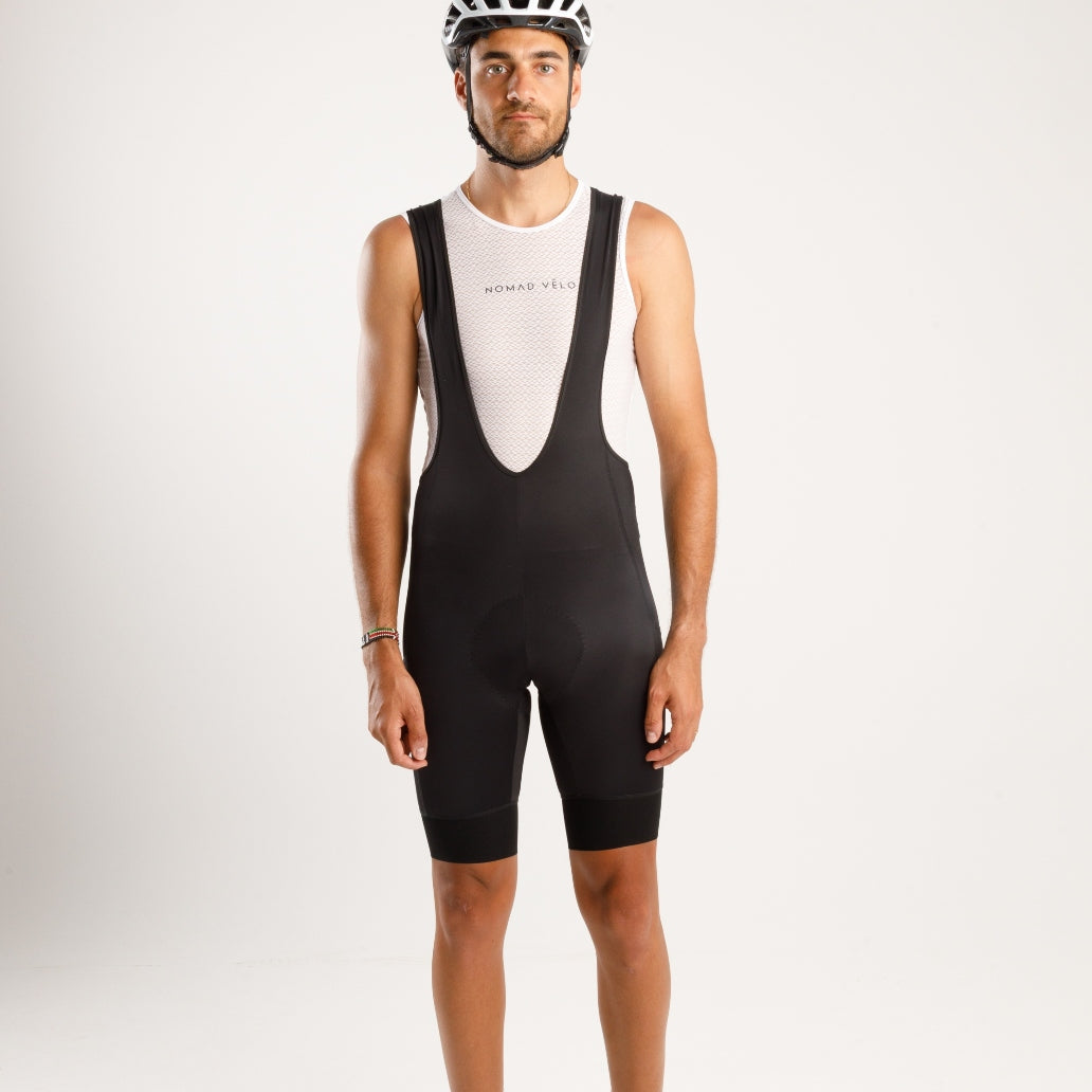 Cycling Black Cargo Shorts – Padded Multi-Pocket Storage Performance | Nomad Vélo