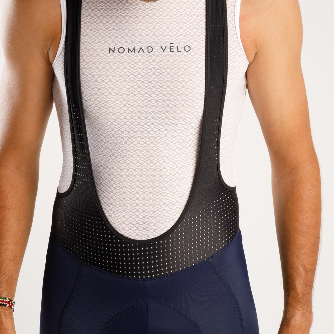 Cycling White Base Layer – Lightweight Breathable Summer Performance Underlayer | Nomad Vélo