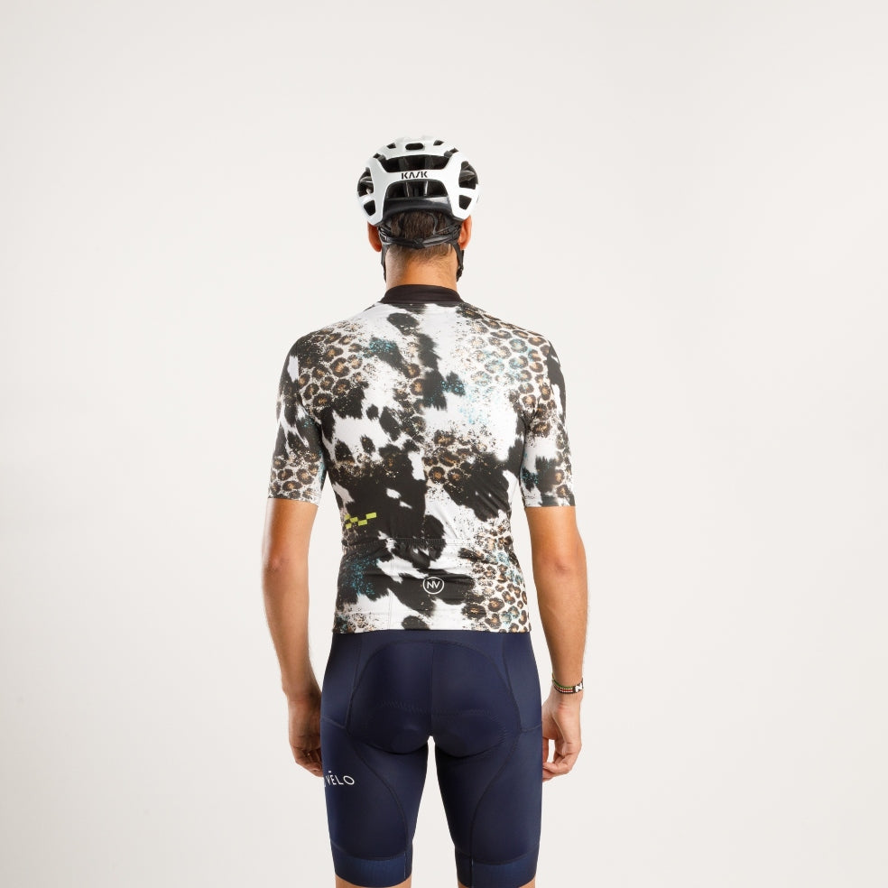 Cycling Animal Print Jersey – Short Sleeve Aero Fit Bold Pattern Design | Nomad Vélo