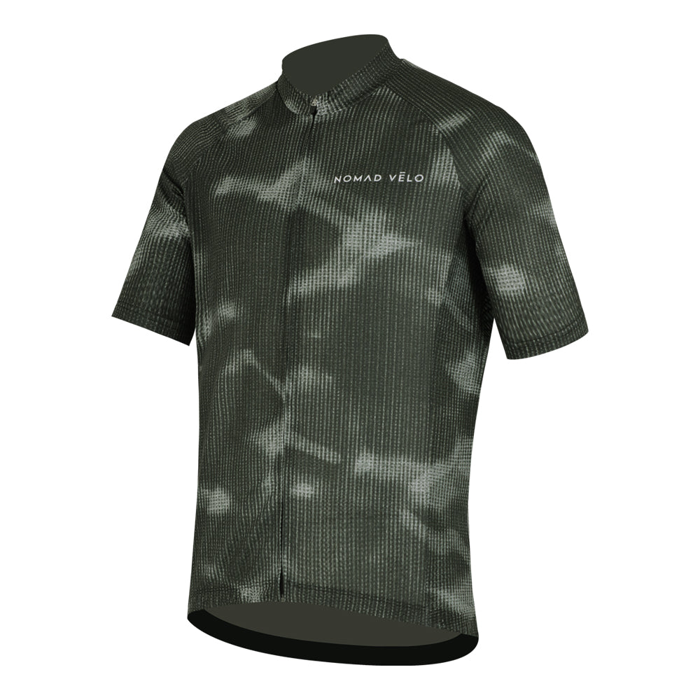 Cycling Fog Jersey – Short Sleeve Sleek Aero Fit Toned Design Road Riding | Nomad Vélo