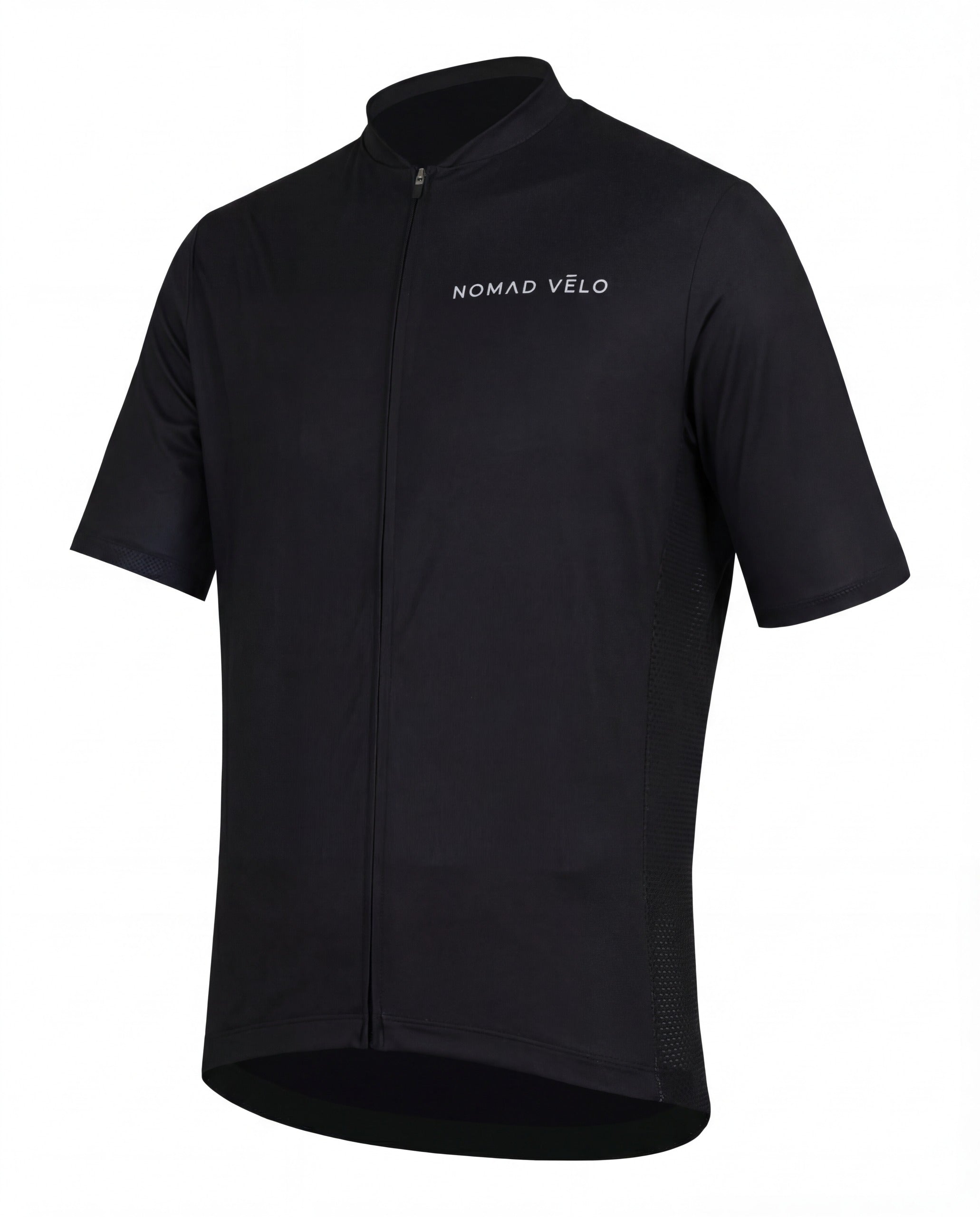 Cycling Power Black Jersey – Short Sleeve Race Fit Aerodynamic | Nomad Vélo