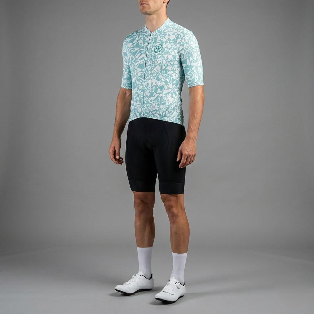 Light Blue Sublime Aero Cycling Jersey - Light Blue Sublime Jersey