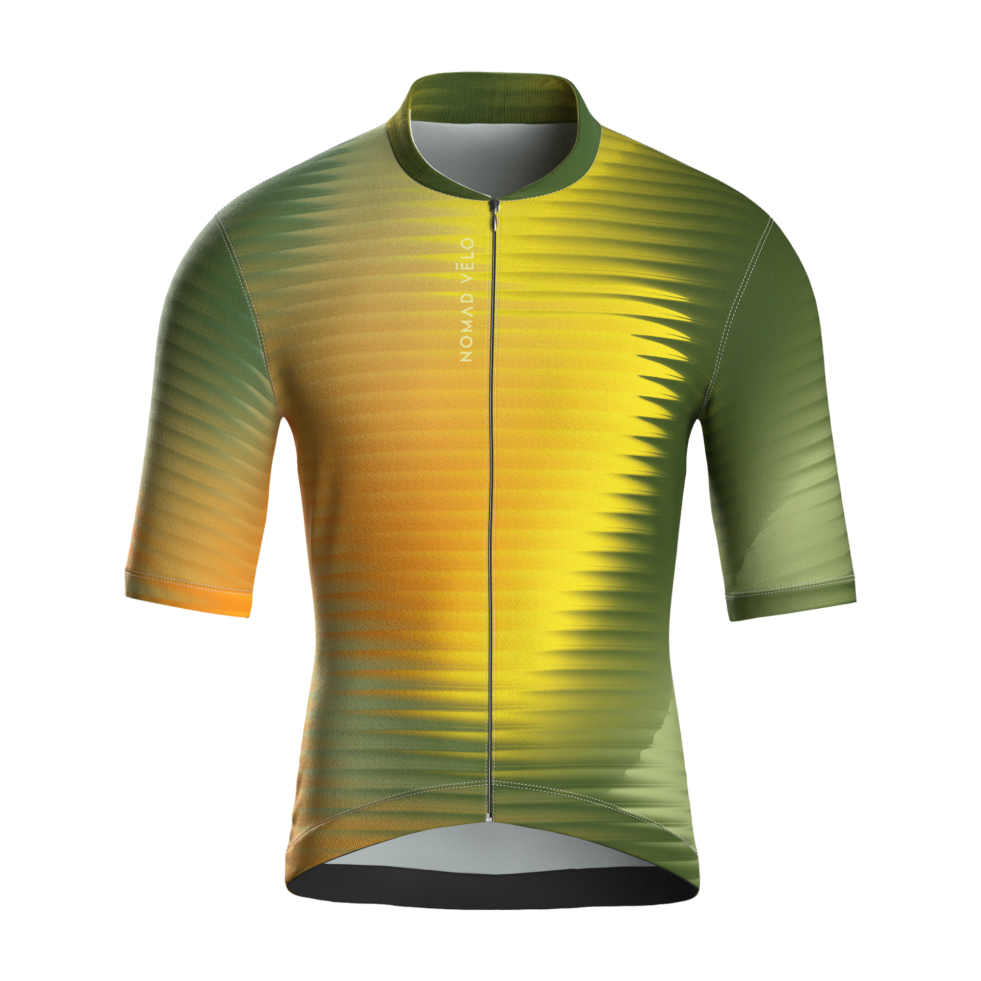 Yellow Fractal Aero Cycling Jersey - Yellow Fractal Jersey